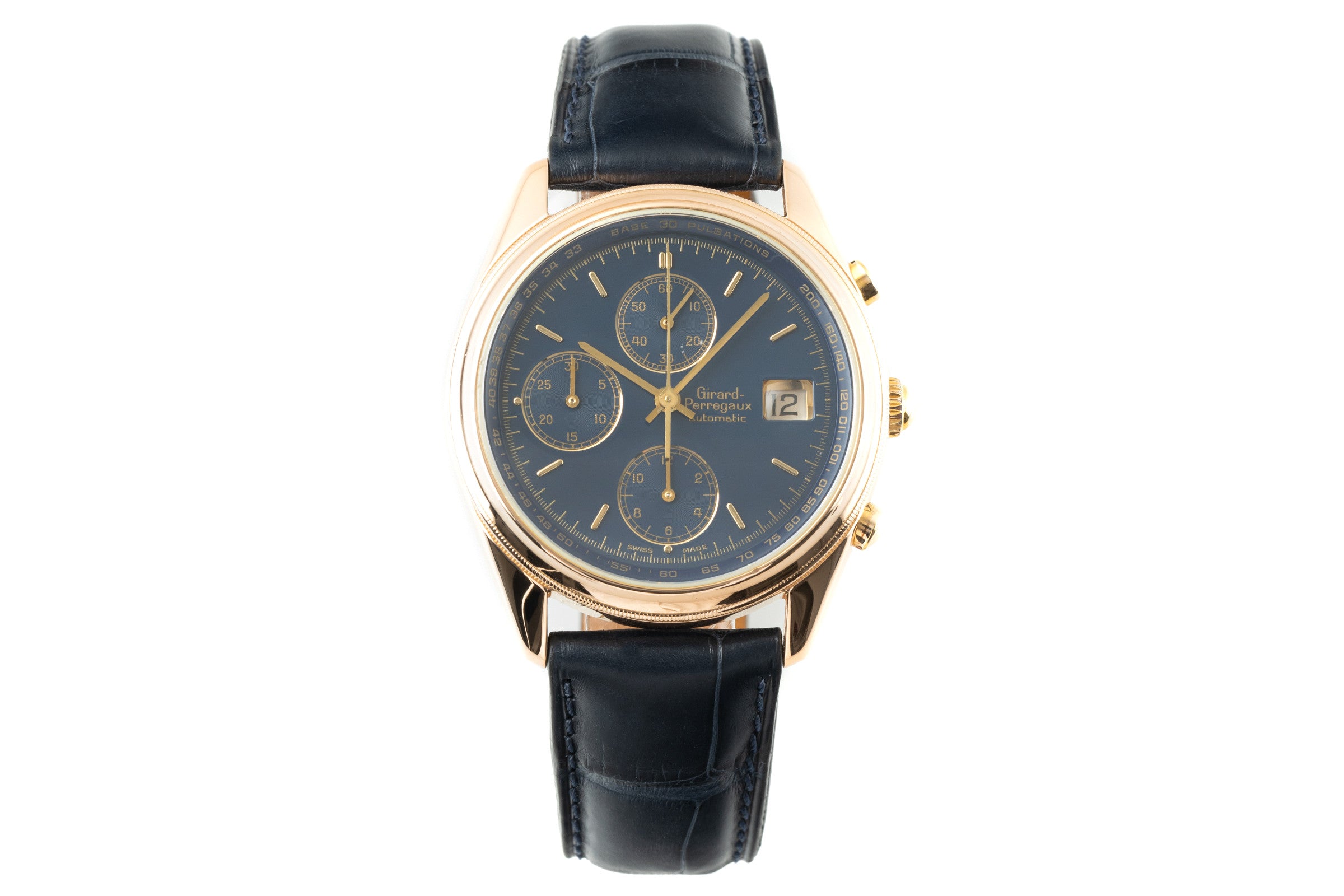 Girard Perregaux Olimpico cronografo oro rosso 18 ct automatismo orologio da uomo 4900  [2110505]
