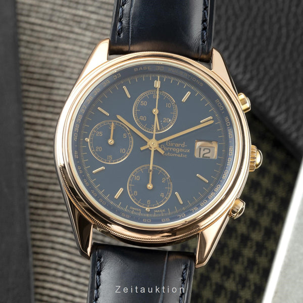 Girard Perregaux Olimpico cronografo oro rosso 18 ct automatismo orologio da uomo 4900  [2110505]