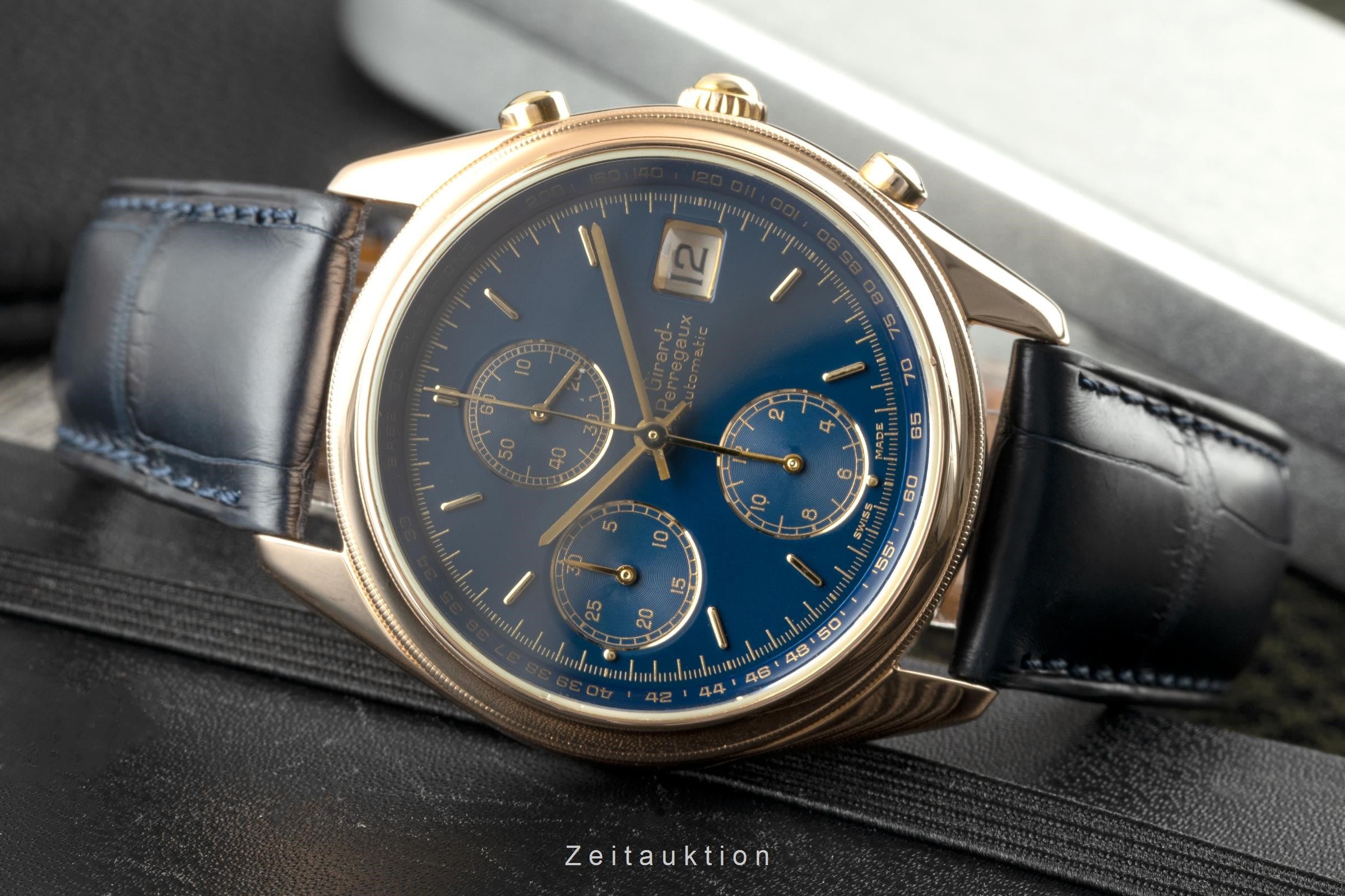 Girard Perregaux Olimpico cronografo oro rosso 18 ct automatismo orologio da uomo 4900  [2110505]