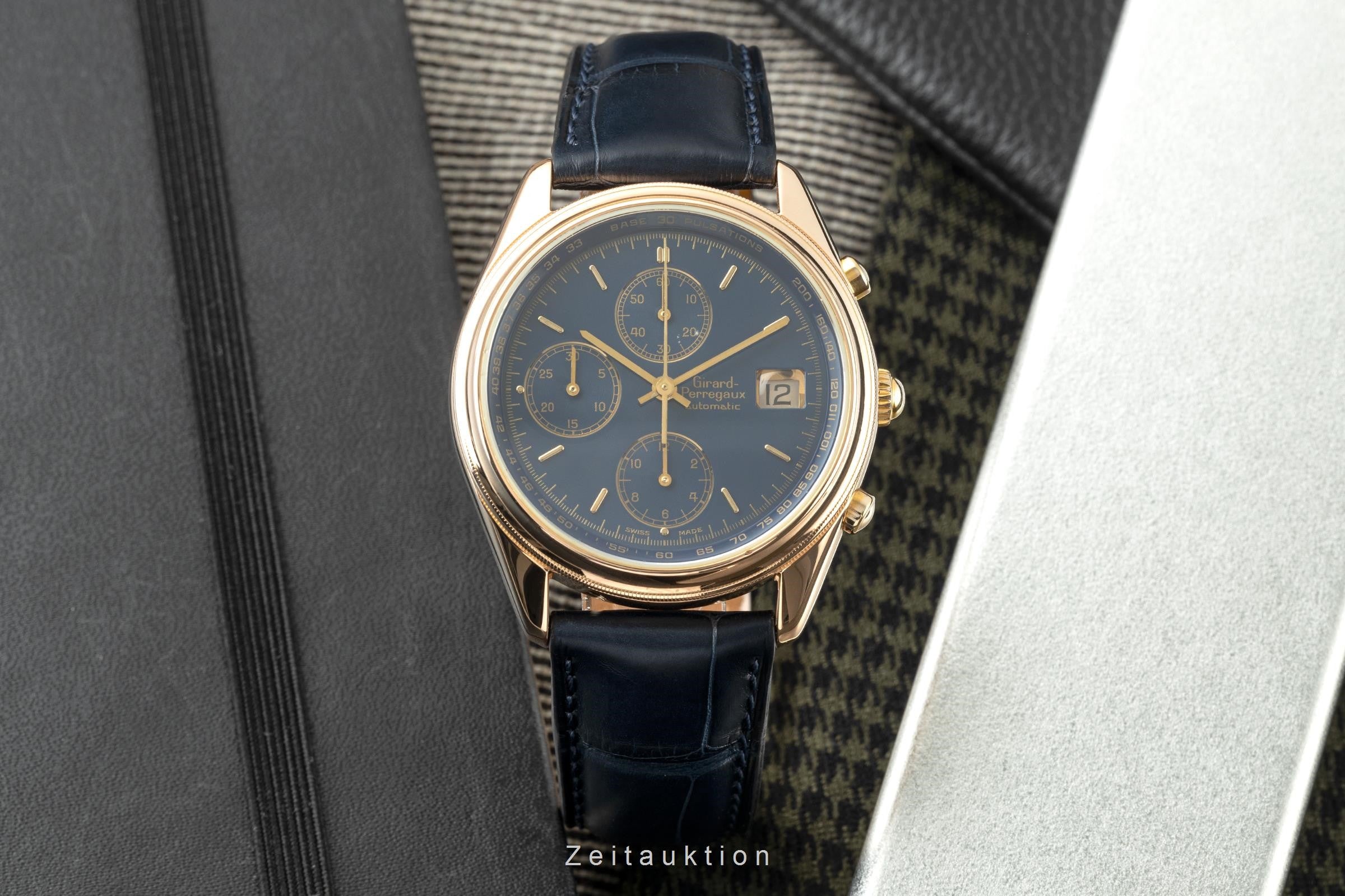 Girard Perregaux Olimpico cronografo oro rosso 18 ct automatismo orologio da uomo 4900  [2110505]