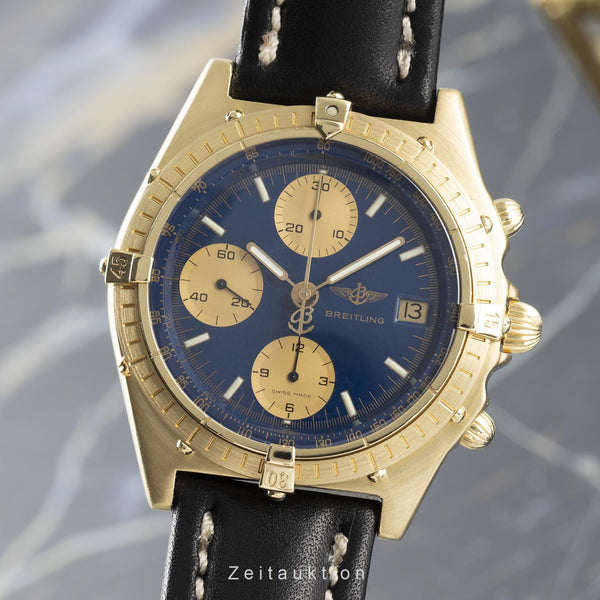 Breitling Chronomat chronograph 18 ct gold automatic men's watch 81950 LP: 19000EUR  [2110506]