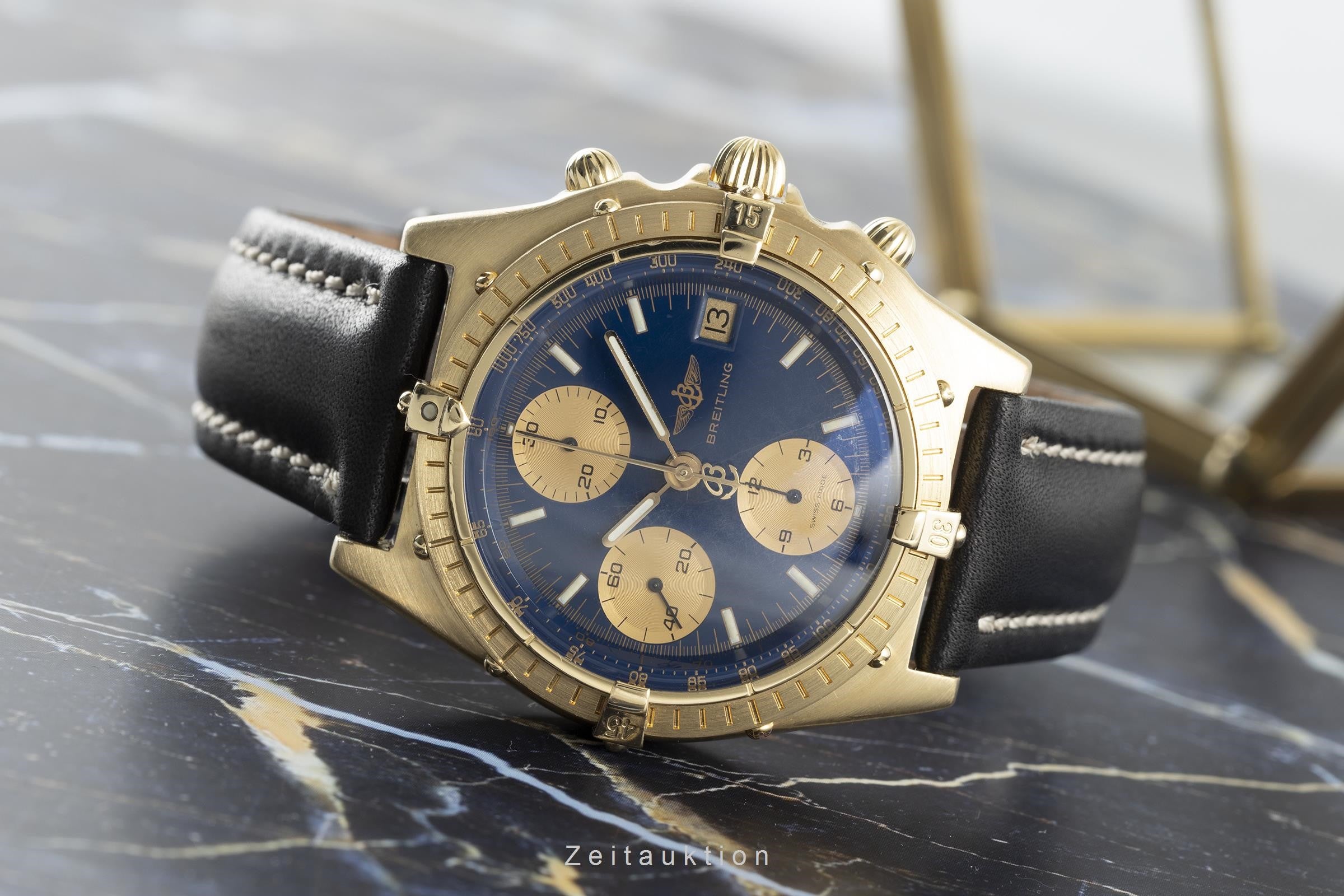 Breitling Chronomat chronograph 18 ct gold automatic men's watch 81950 LP: 19000EUR  [2110506]