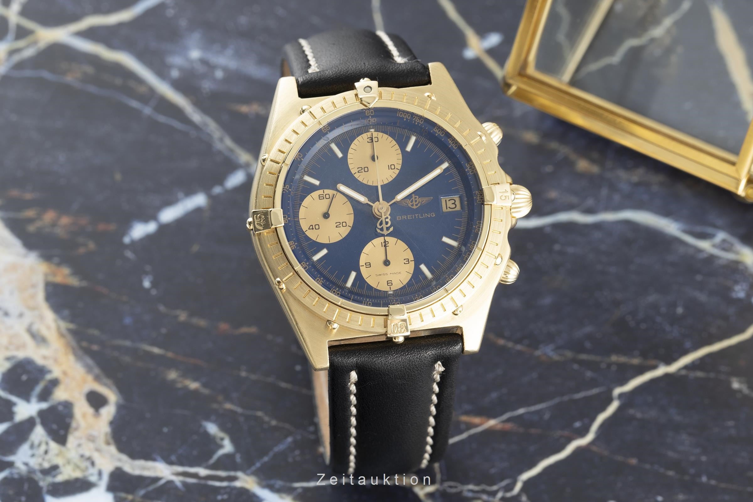 Breitling Chronomat chronograph 18 ct gold automatic men's watch 81950 LP: 19000EUR  [2110506]