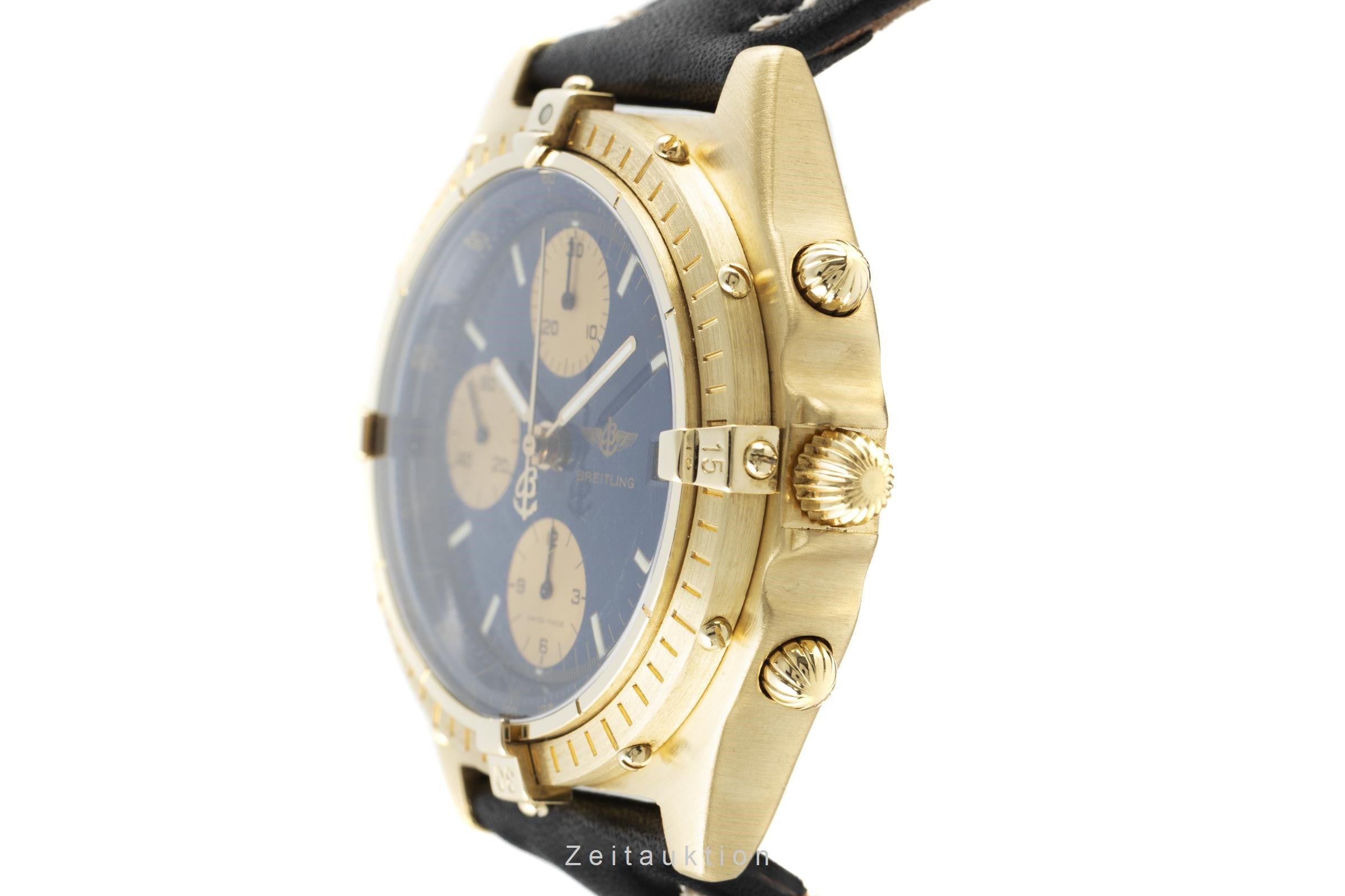 Breitling Chronomat chronograph 18 ct gold automatic men's watch 81950 LP: 19000EUR  [2110506]