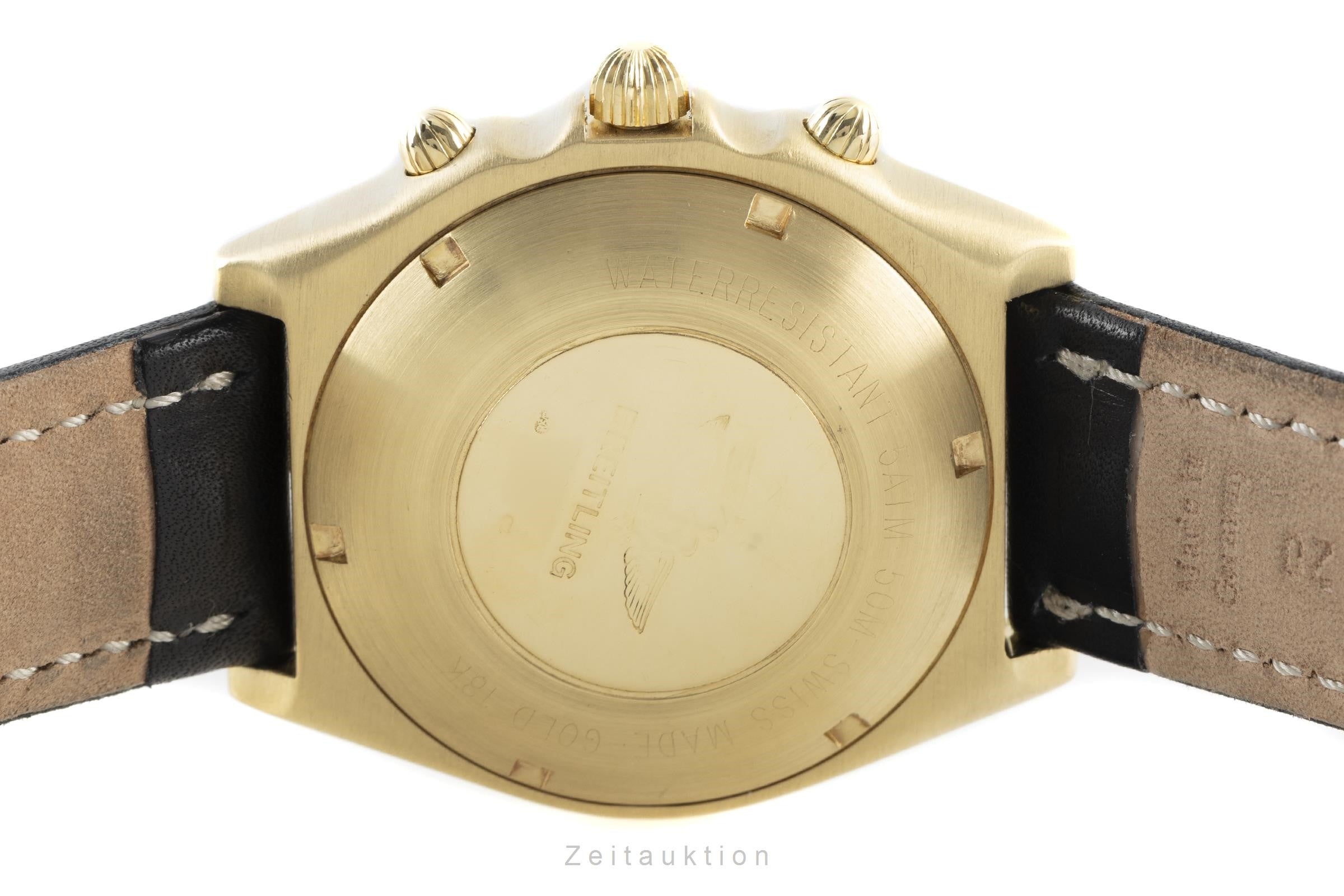 Breitling Chronomat chronograph 18 ct gold automatic men's watch 81950 LP: 19000EUR  [2110506]