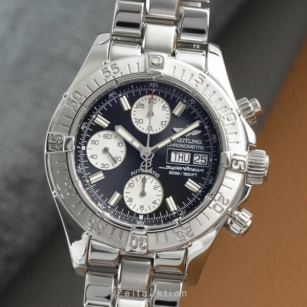 Breitling Superocean chronograph steel automatic men's watch A13340 LP: 7600EUR  [2110569]