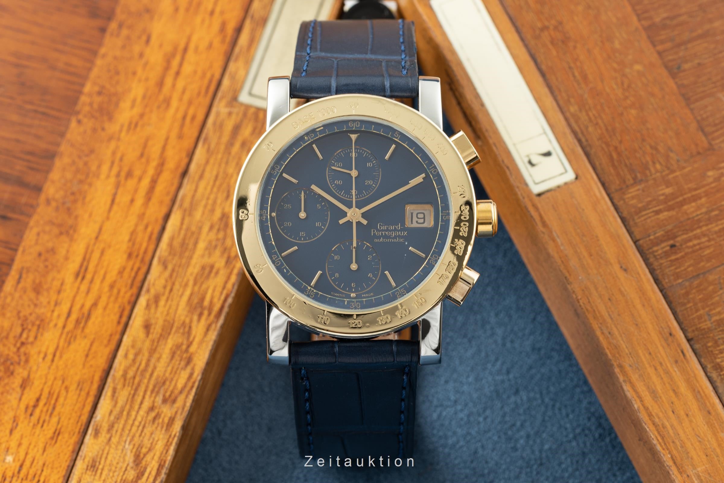 Girard Perregaux 7000 chronographe acier / or  automatique montre pour hommes 7000GBM  [2110605]