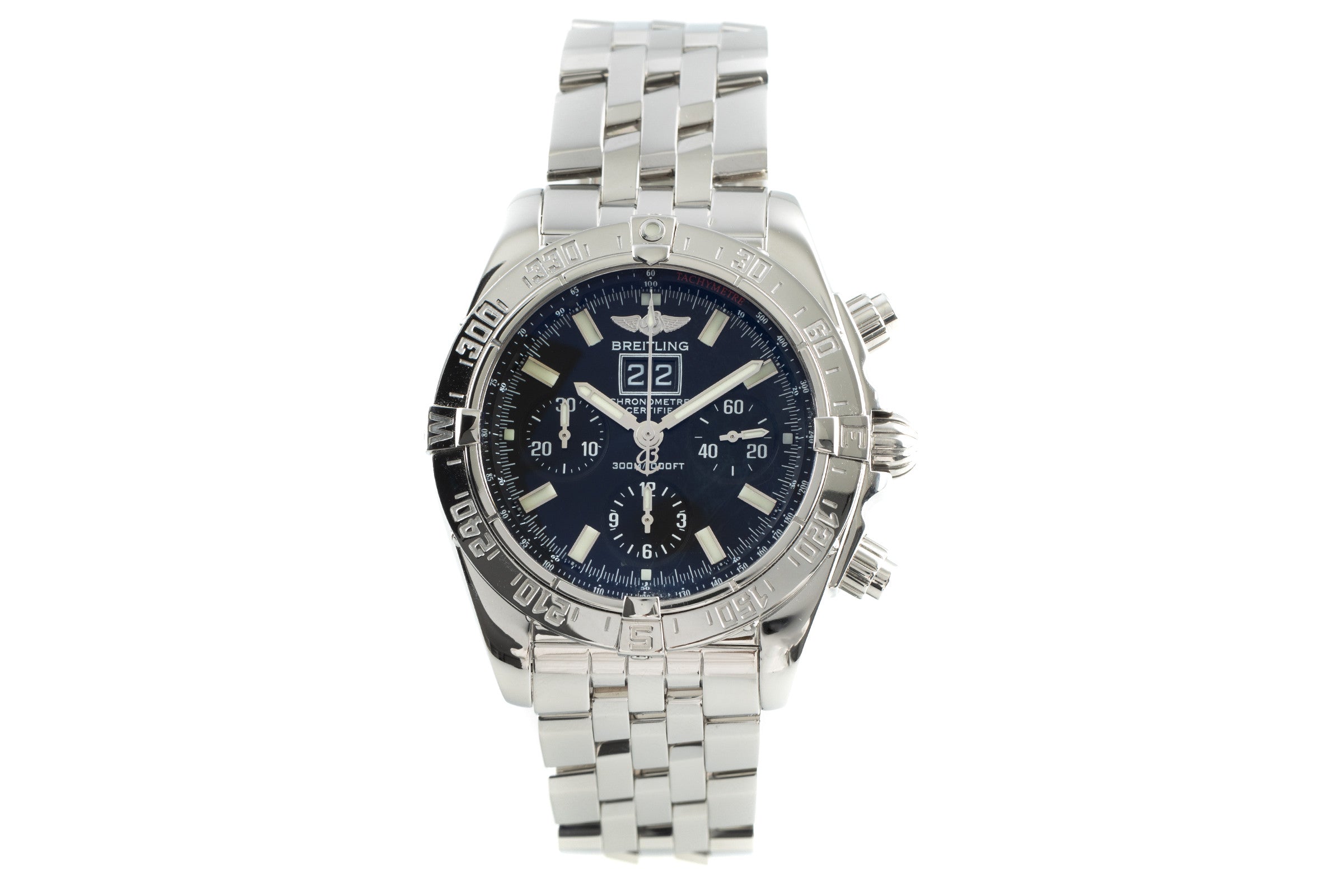 Breitling Blackbird chronograph steel automatic men's watch A44359 LP: 5550EUR  [2110615]