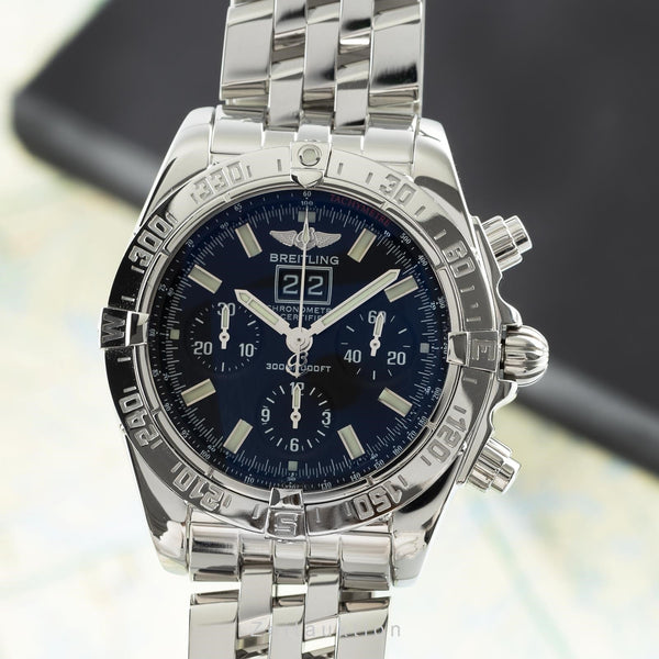 Breitling Blackbird chronograph steel automatic men's watch A44359 LP: 5550EUR  [2110615]