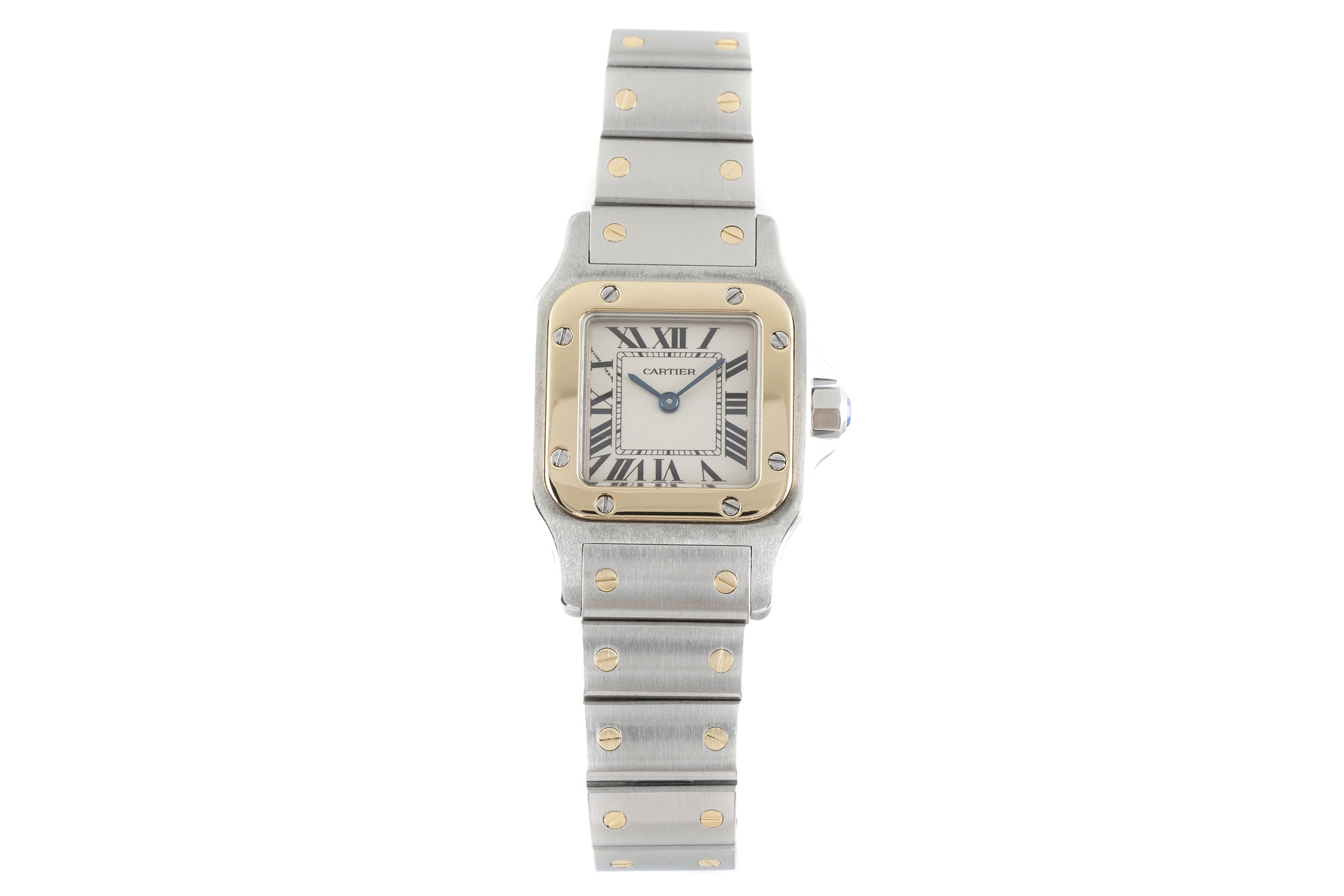 Cartier Santos acero / oro cuarzo reloj para damas  1567 LP: 8550EUR  [2110665]