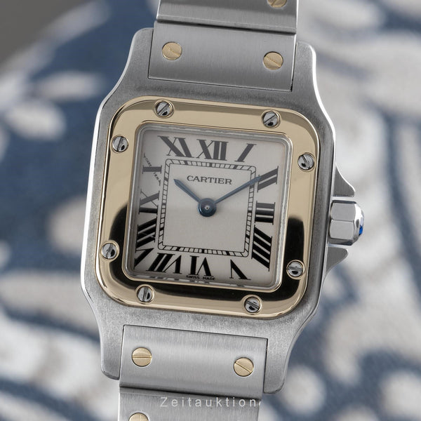 Cartier Santos acero / oro cuarzo reloj para damas  1567 LP: 8550EUR  [2110665]