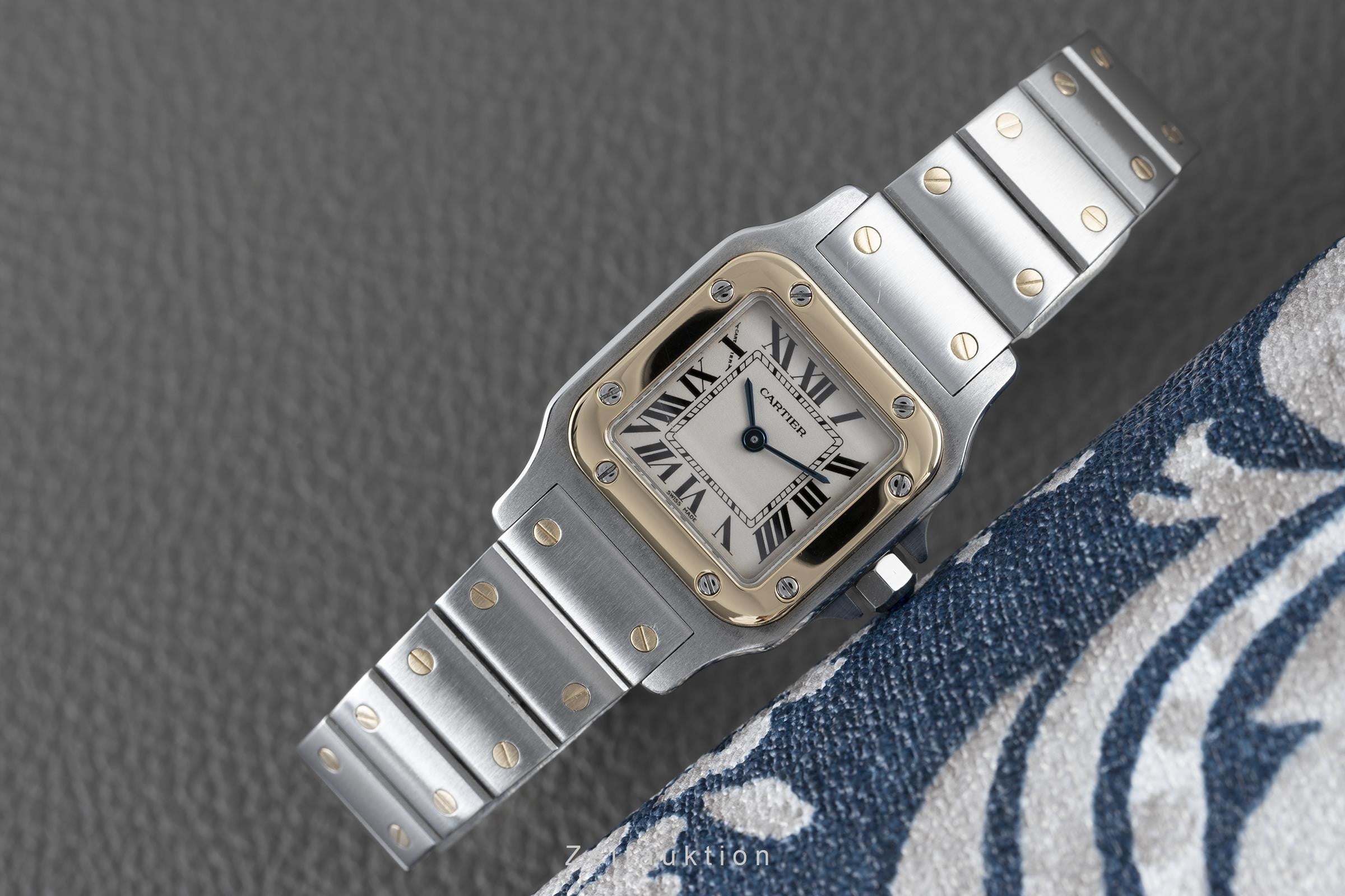 Cartier Santos acero / oro cuarzo reloj para damas  1567 LP: 8550EUR  [2110665]
