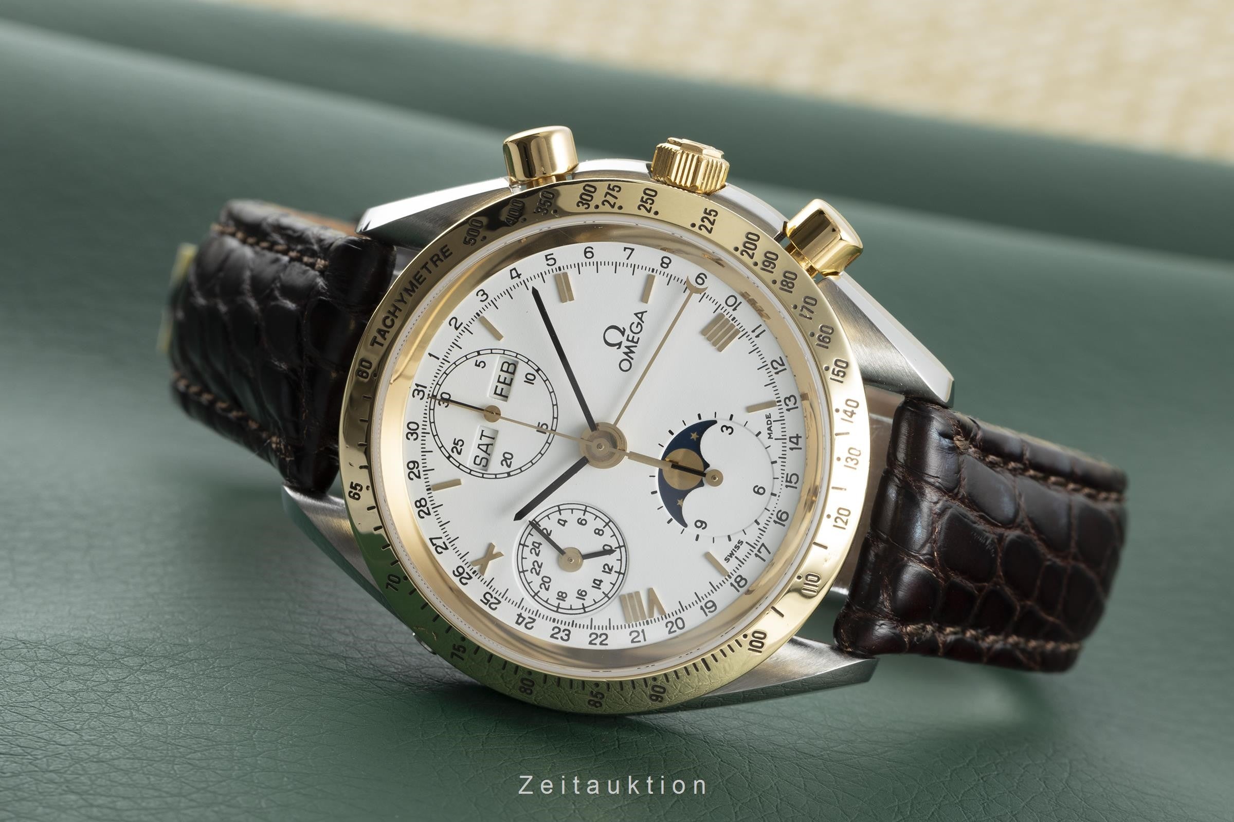 Omega Speedmaster cronografo acciaio / oro automatismo orologio da uomo DA175.0034 LP: 6500EUR  [2110687]