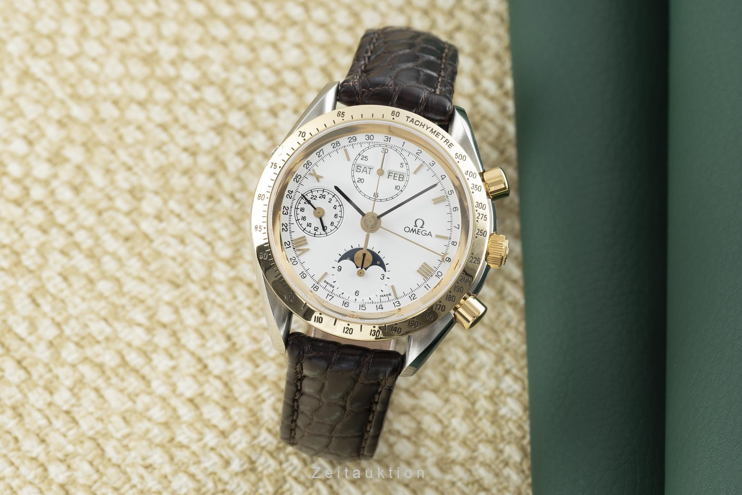 Omega Speedmaster cronografo acciaio / oro automatismo orologio da uomo DA175.0034 LP: 6500EUR  [2110687]