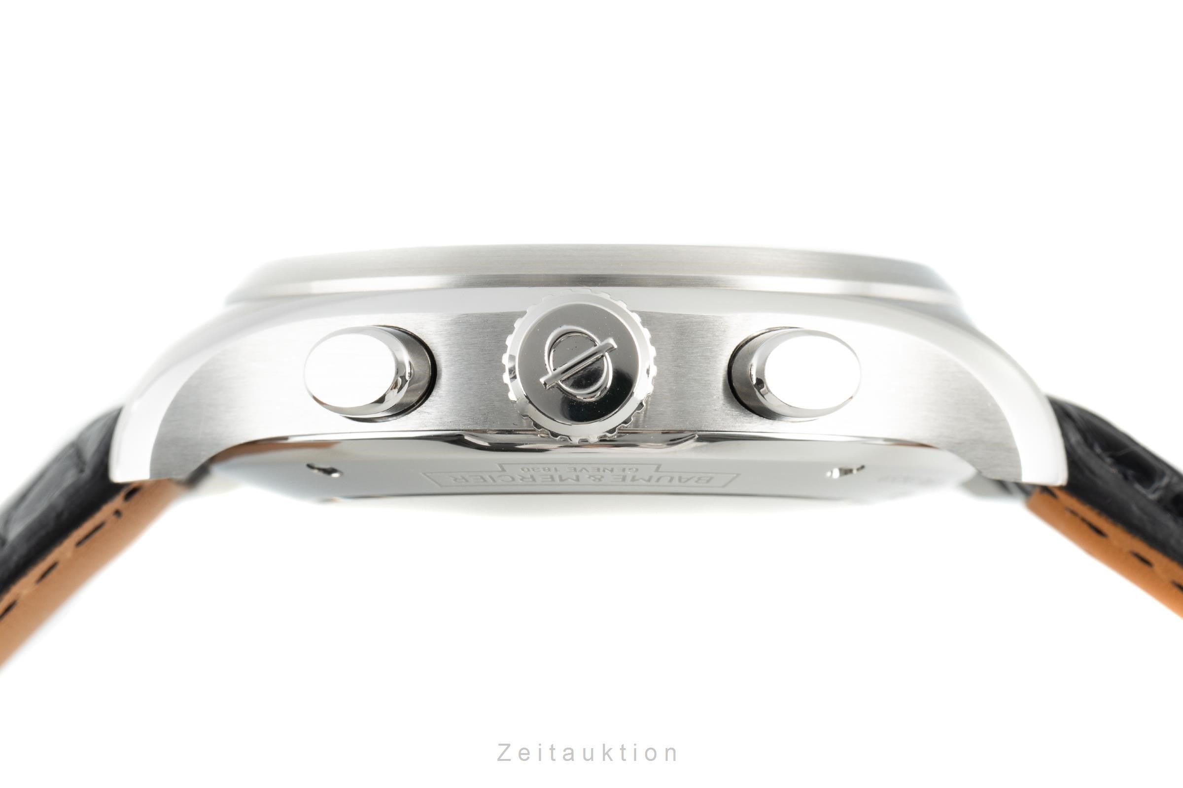 Baume & Mercier Clifton cronografo acciaio automatismo orologio da uomo 65793 LP: 5000EUR  [2110689]