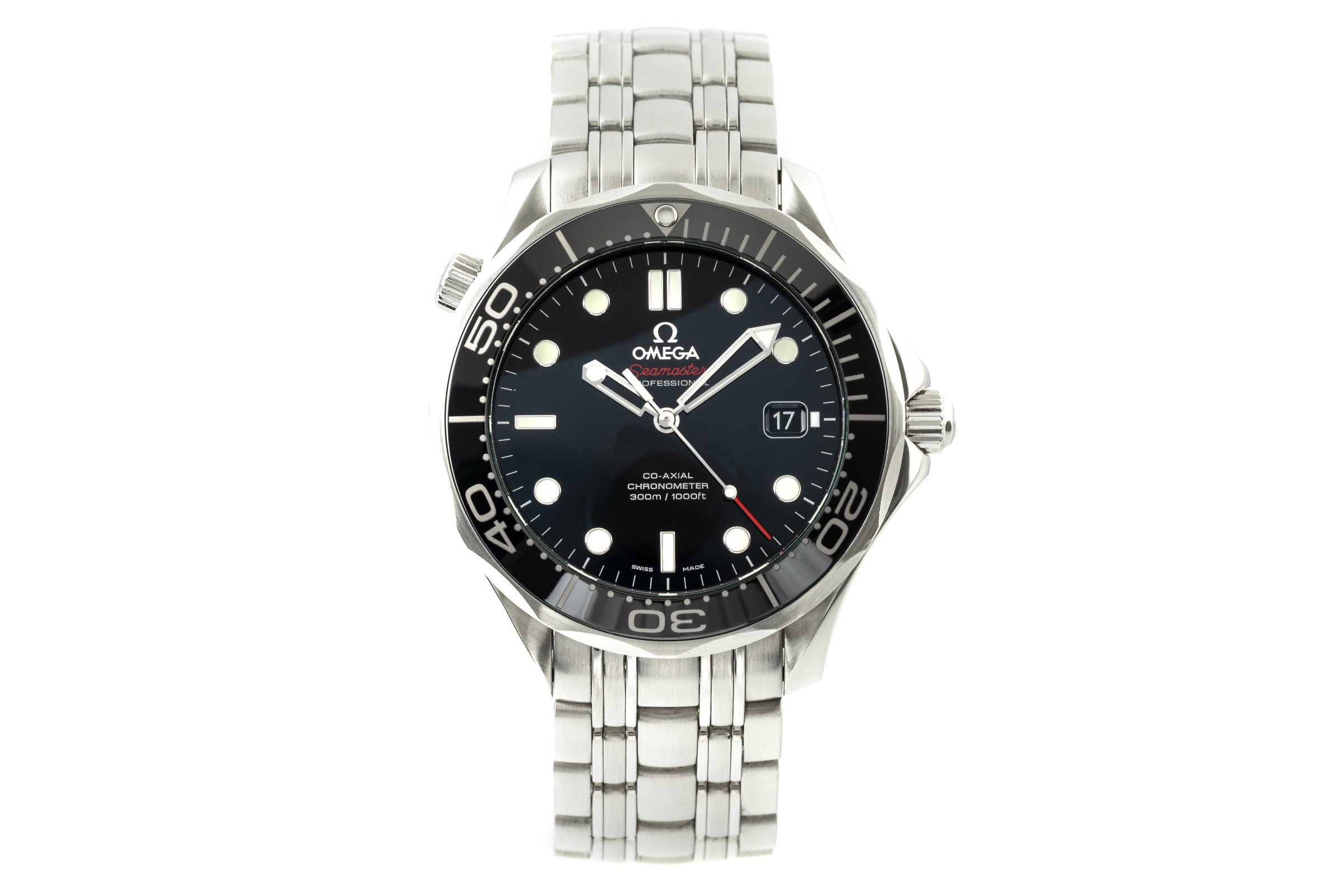 Omega Seamaster Diver 300M Co-Axial Stahl Herrenuhr Ref. 212.30.41.20.01.003 B&P [2110828]