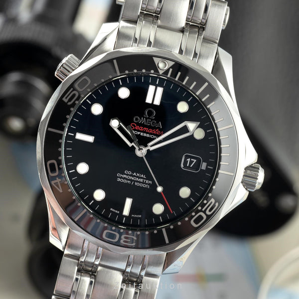 Omega Seamaster Diver 300M Co-Axial Stahl Herrenuhr Ref. 212.30.41.20.01.003 B&P [2110828]