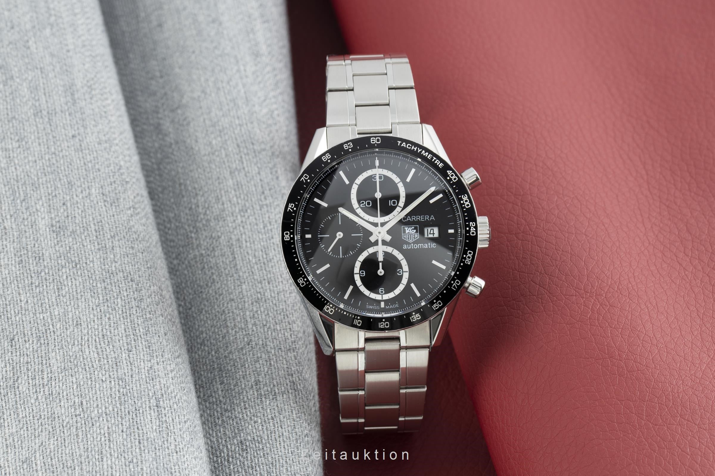 Tag Heuer Carrera chronograph steel automatic men's watch CV2010 LP: 4200EUR  [2110829]