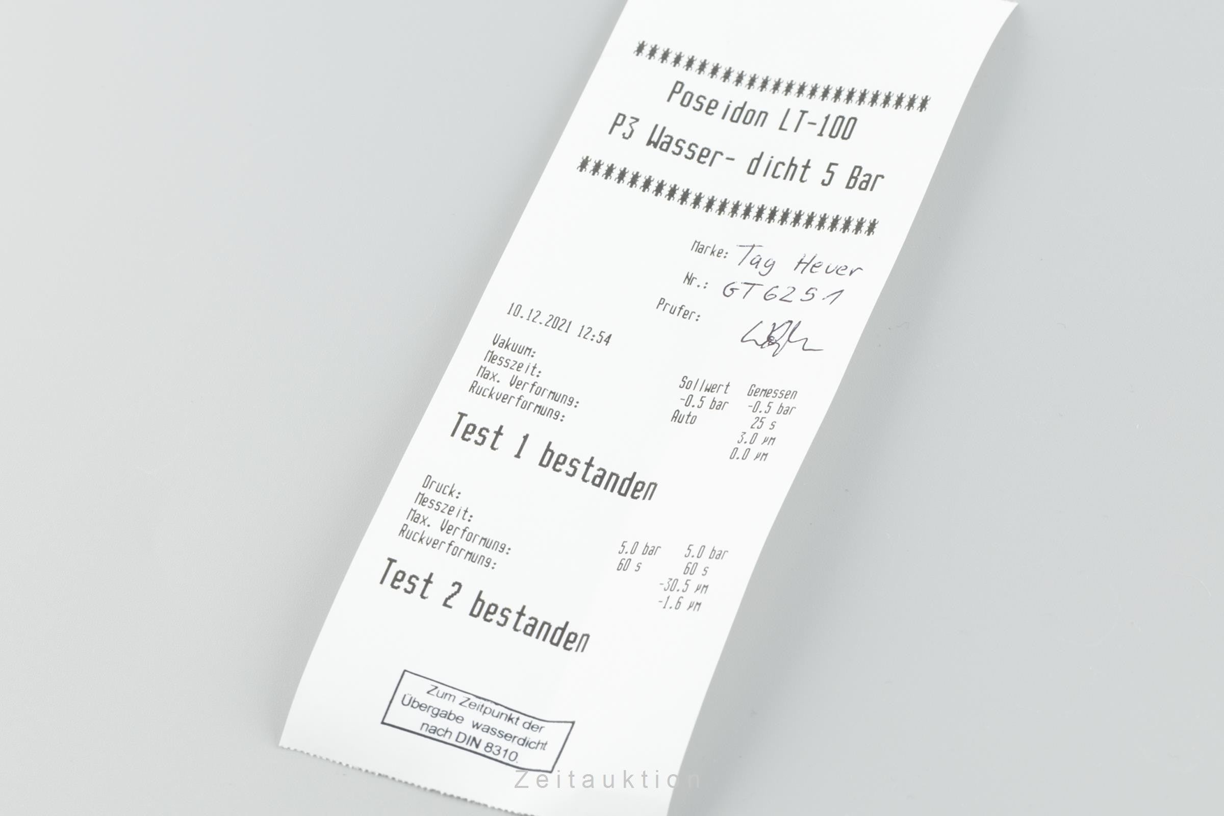 Tag Heuer Carrera chronograph steel automatic men's watch CV2010 LP: 4200EUR  [2110829]