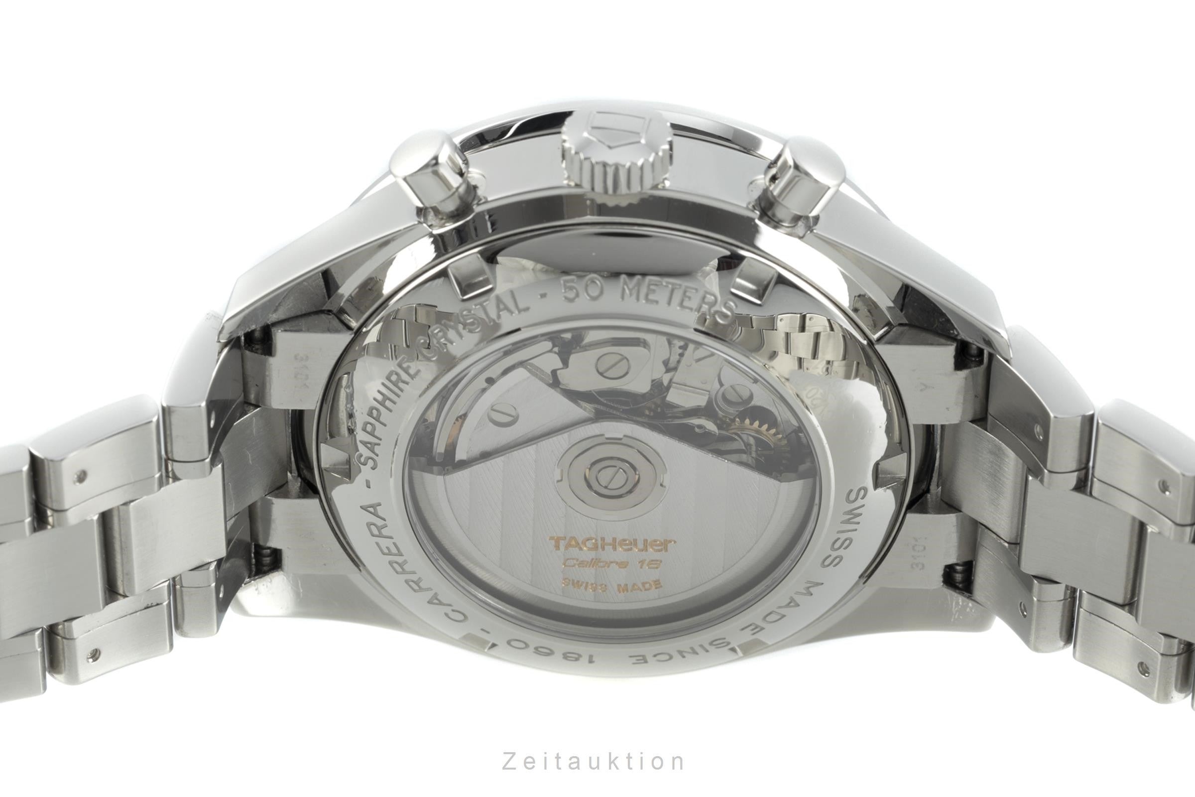 Tag Heuer Carrera chronograph steel automatic men's watch CV2010 LP: 4200EUR  [2110829]