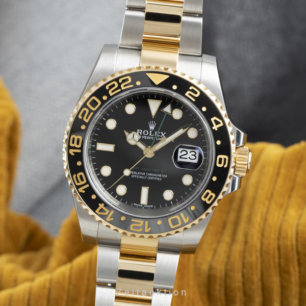 Rolex GMT-Master II acciaio / oro automatismo orologio da uomo 116713LN  [2110831]