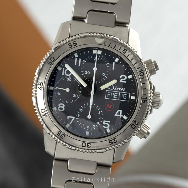Sinn 203 Ti Ar Taucherchronograph Jubiläum Automatik Titan Herrenuhr Ref. 203  [2110902]