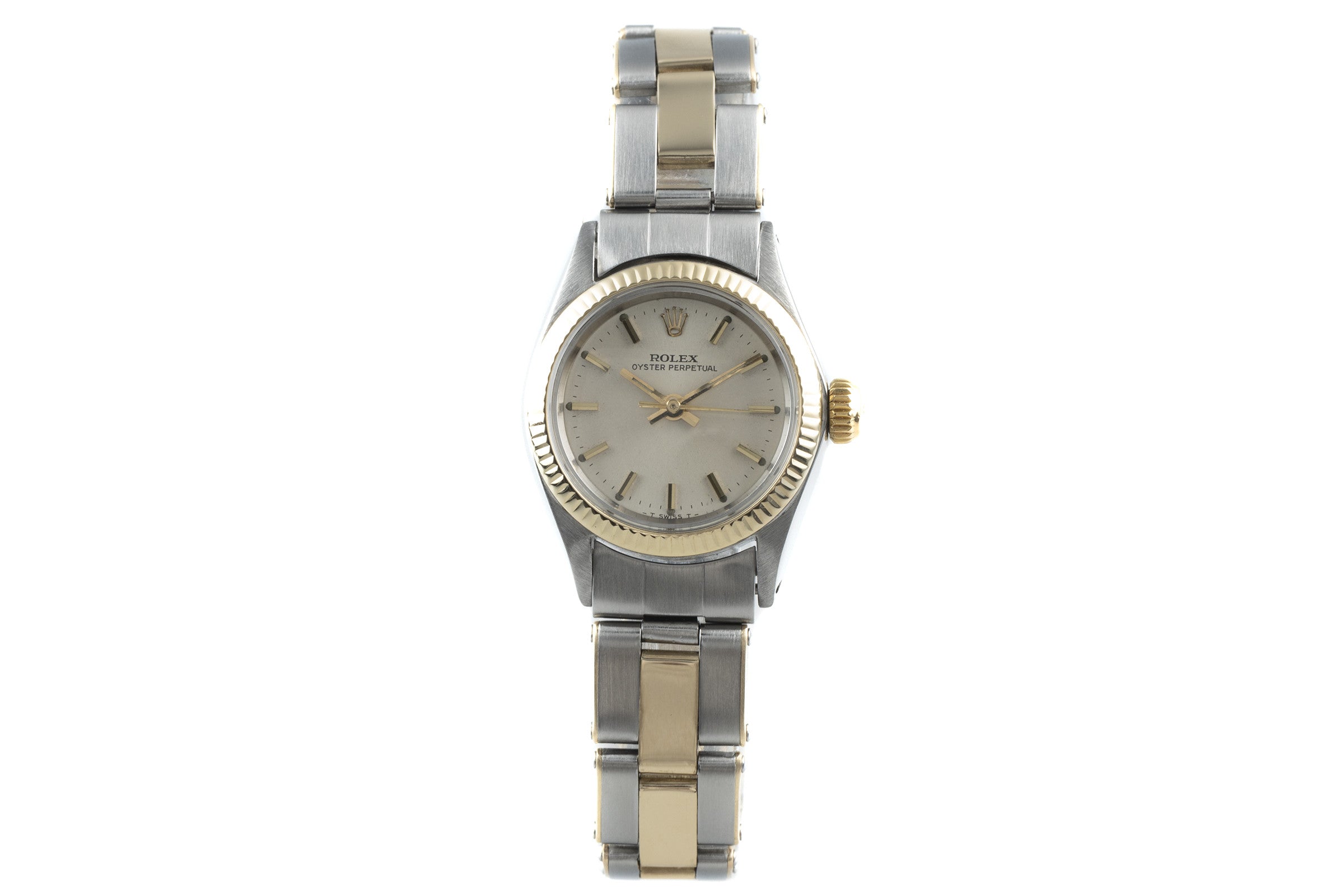 Rolex Oyster Perpetual acciaio / oro automatismo orologio da donna 6619  [2110945]