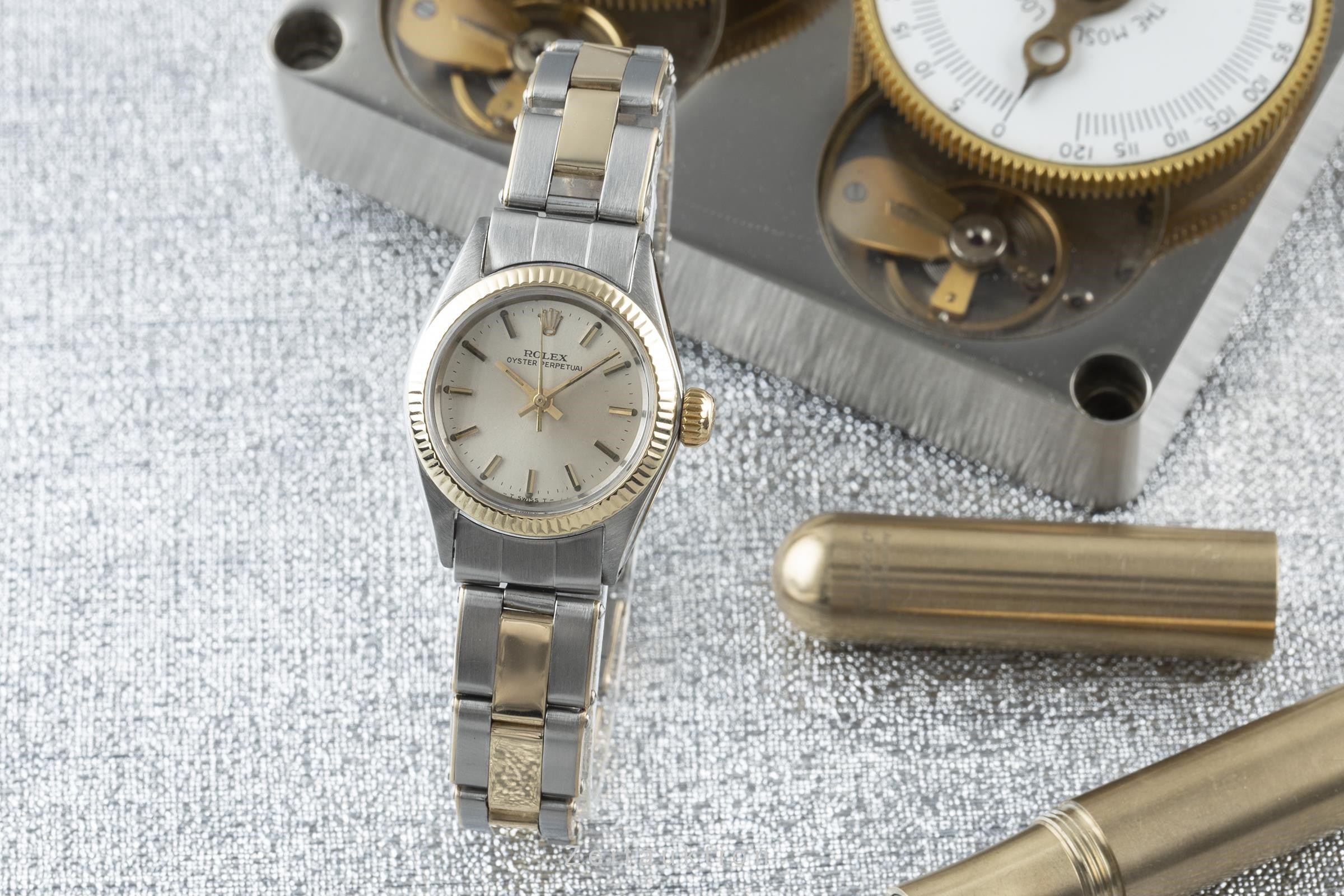 Rolex Oyster Perpetual acciaio / oro automatismo orologio da donna 6619  [2110945]