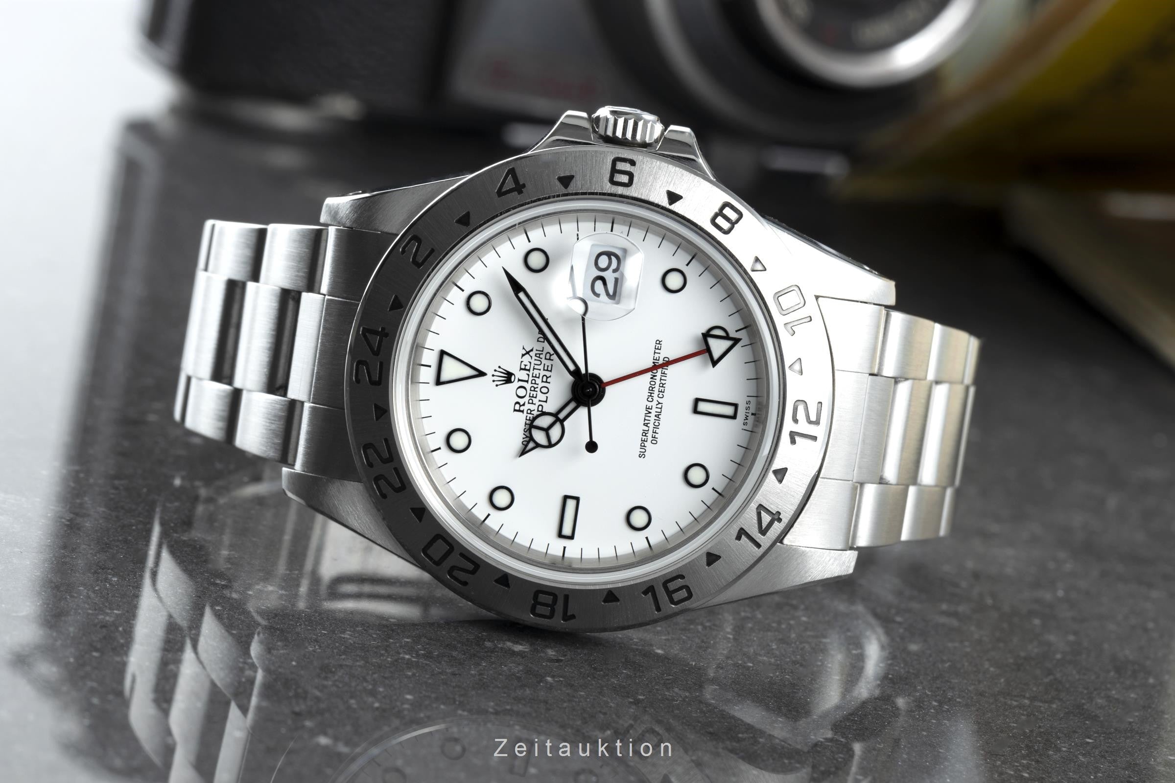 Rolex Explorer II acero automático reloj para caballeros 16570  [2111032]