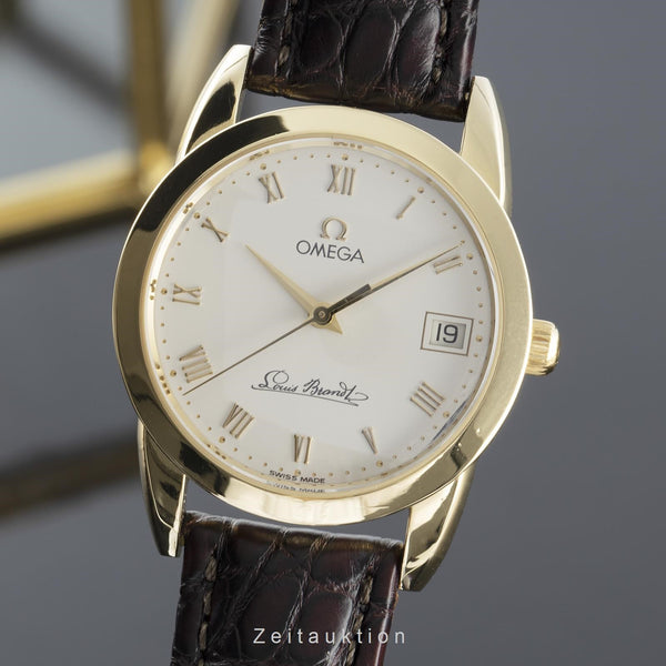 Omega Louis Brandt oro 18 ct automatismo orologio da uomo 166.0300 VP: 9900EUR  [2111037]