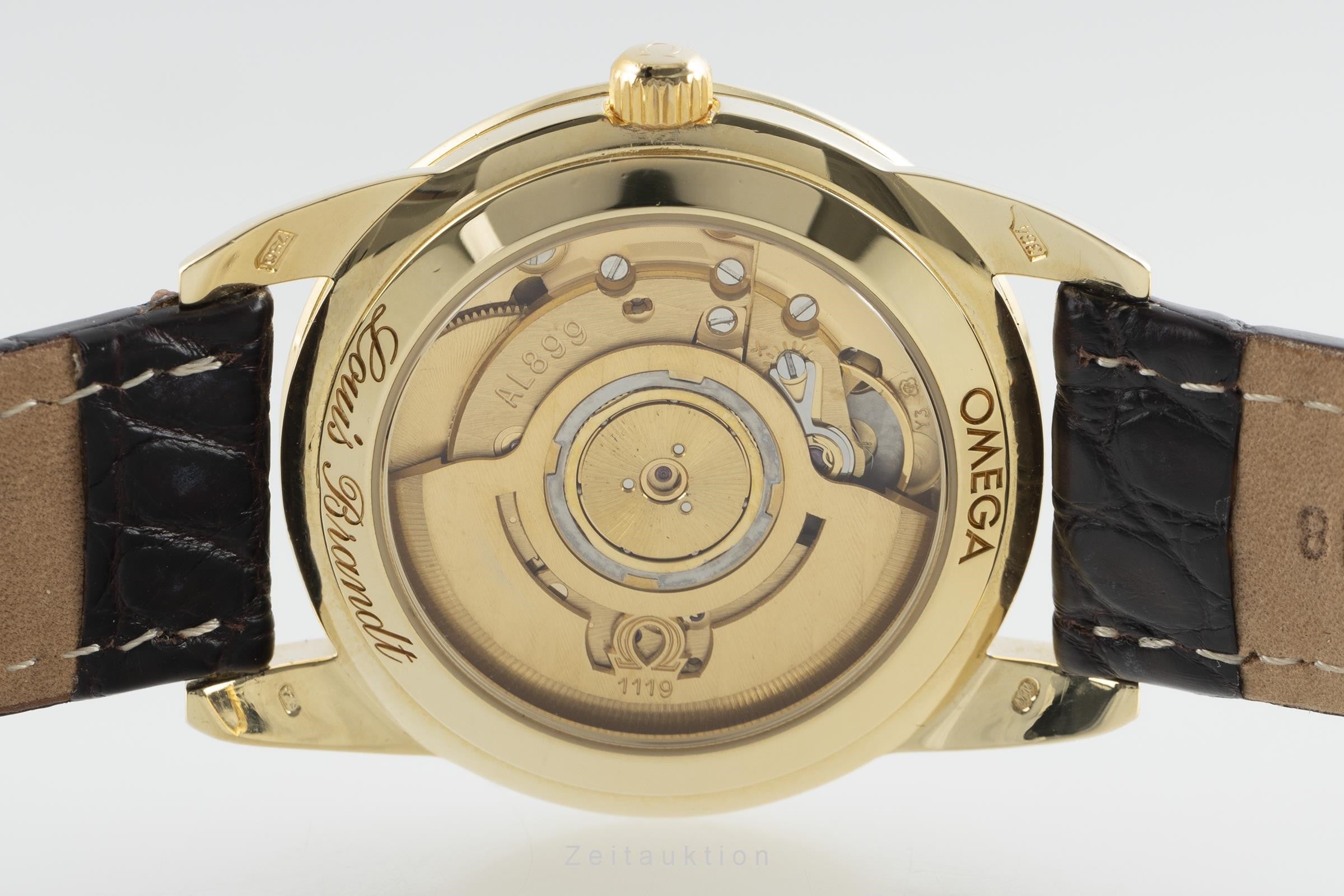 Omega Louis Brandt oro 18 ct automatismo orologio da uomo 166.0300 VP: 9900EUR  [2111037]