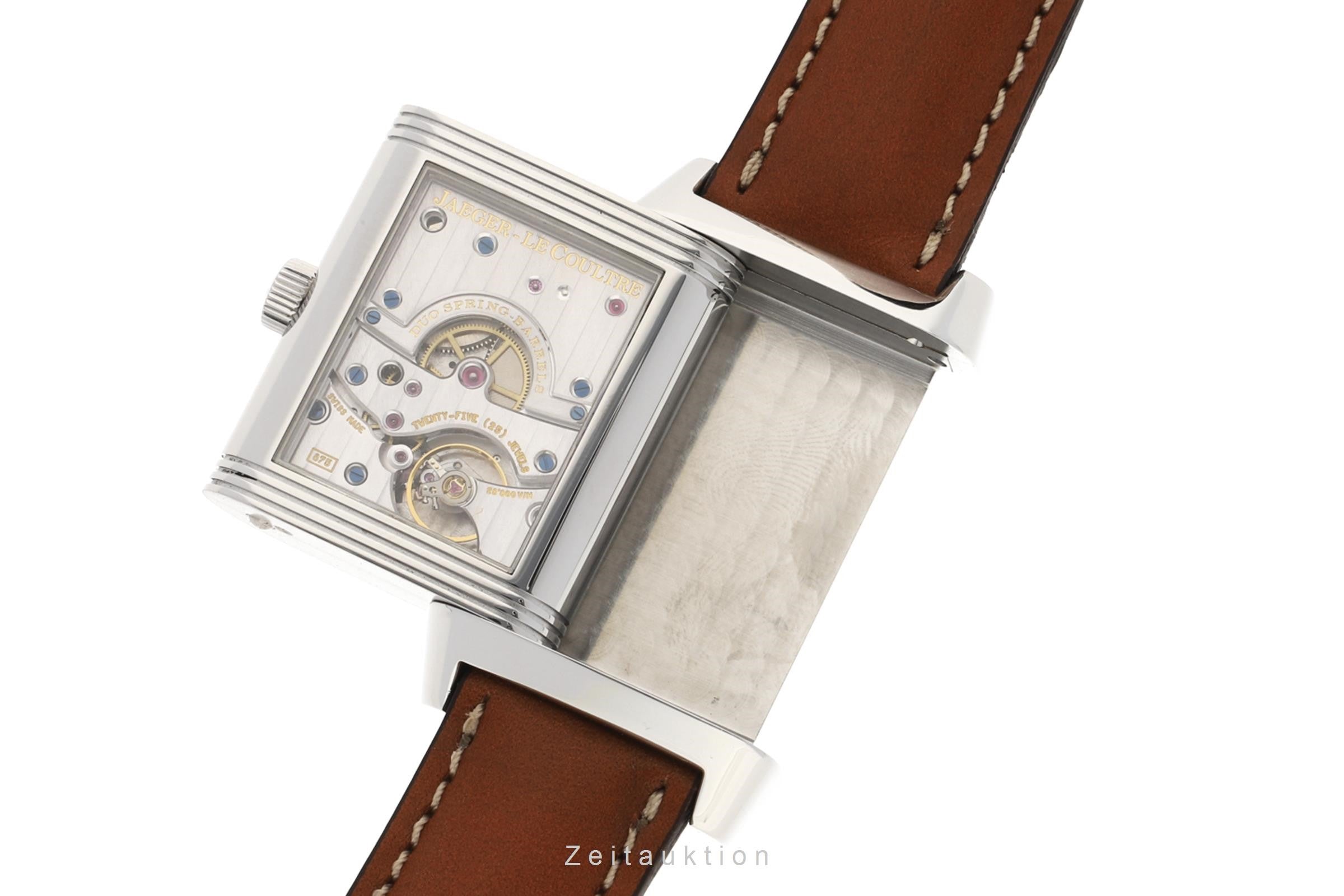 Jaeger LeCoultre Reverso acier à remontage manuel montre pour hommes 240.8.15, 3008420  [2111063]