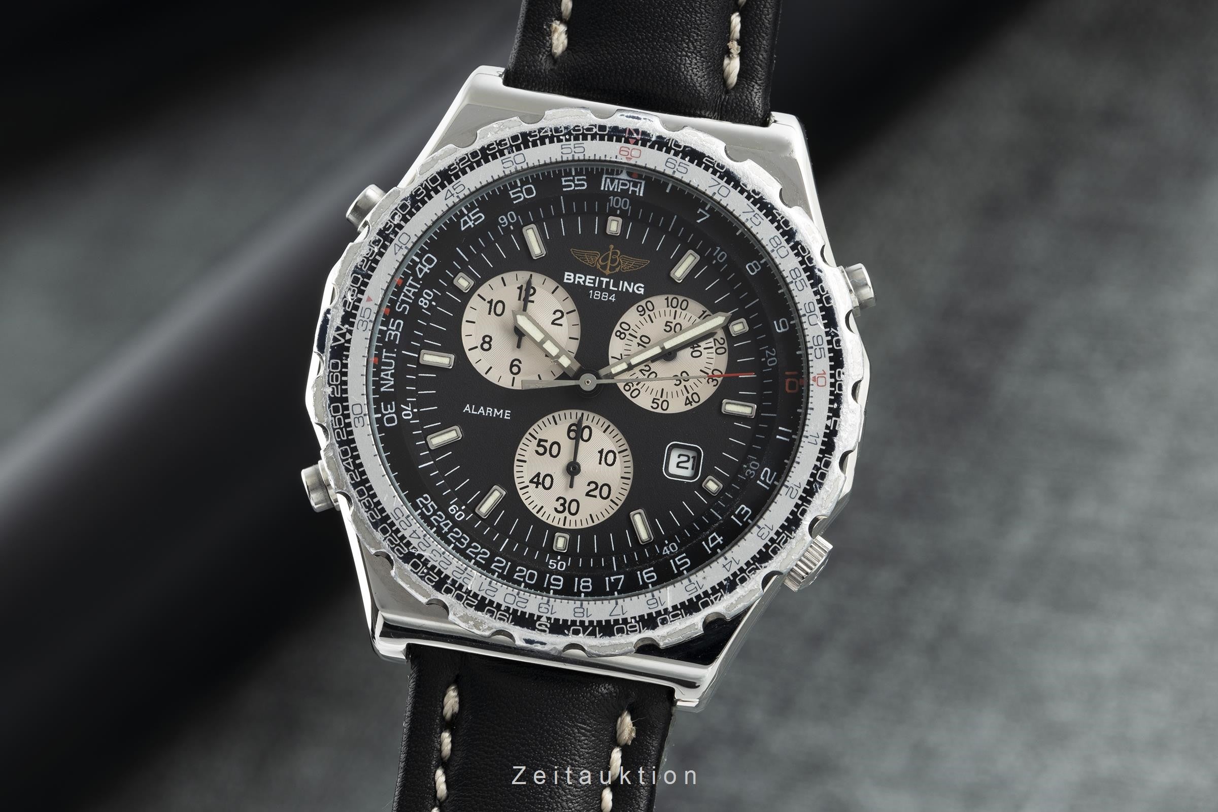 Breitling Jupiter Pilot chronograph steel quartz Kal. B233 Ref