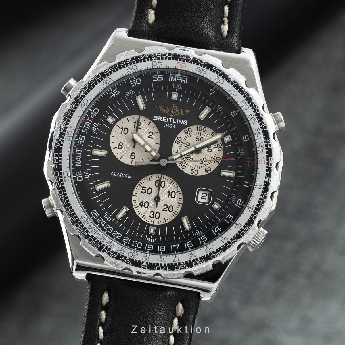 Breitling Jupiter Pilot chronograph steel quartz Kal. B233 Ref 