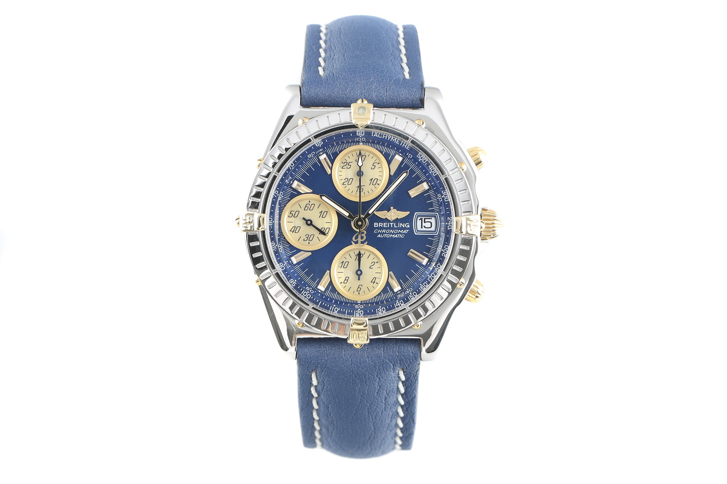 Breitling Chronomat chronographe acier / or  automatique montre pour hommes B13050.1  [2111156]