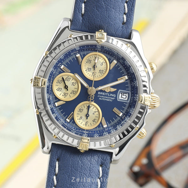 Breitling Chronomat chronographe acier / or  automatique montre pour hommes B13050.1  [2111156]