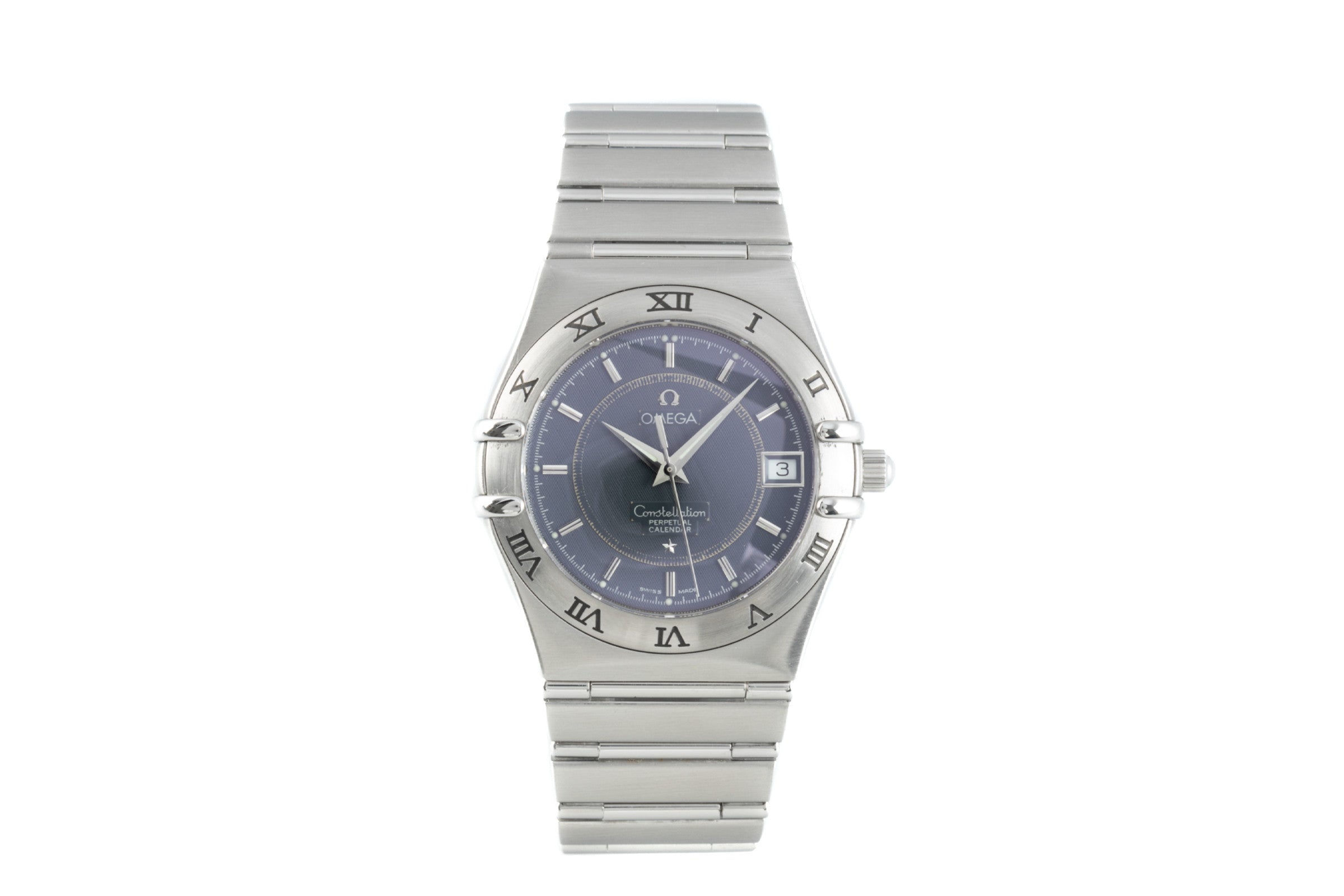 Omega Constellation steel quartz men's watch 1552.40.00, 396.1202  [2111164]