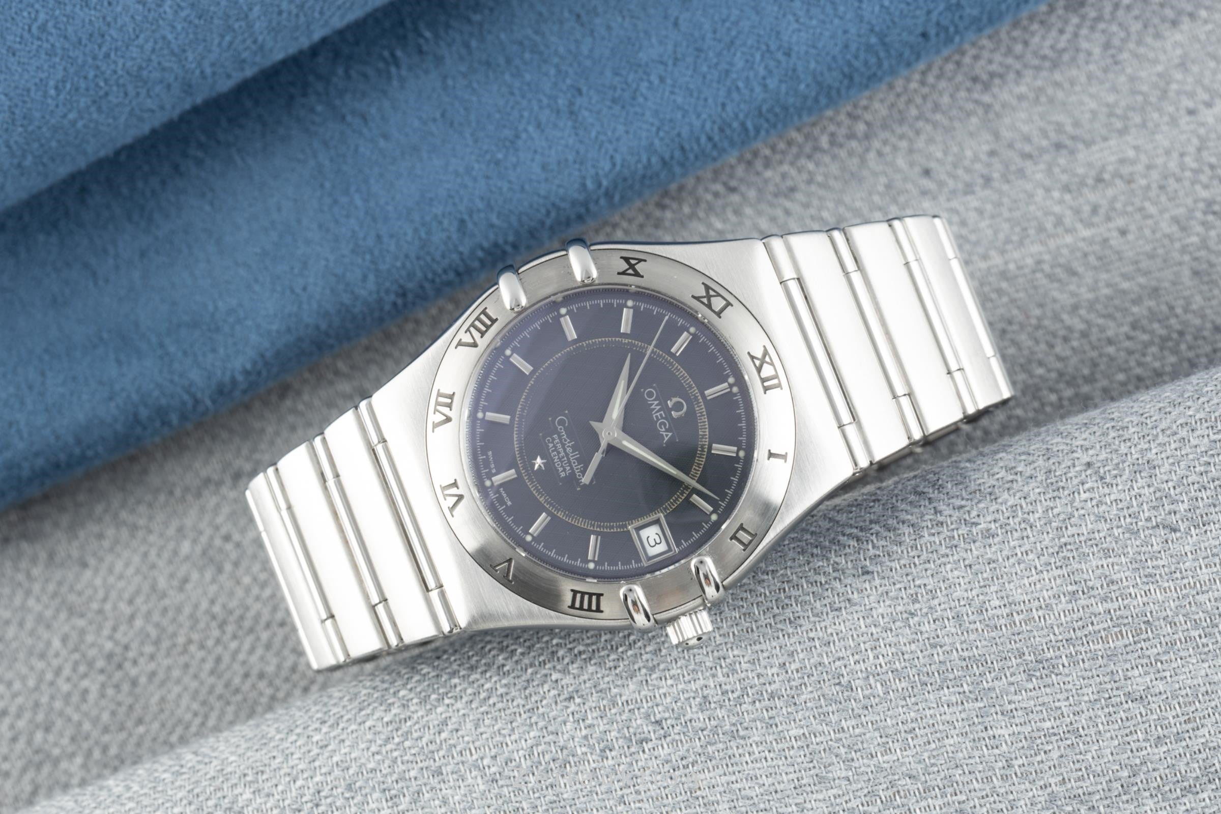 Omega Constellation steel quartz men's watch 1552.40.00, 396.1202  [2111164]