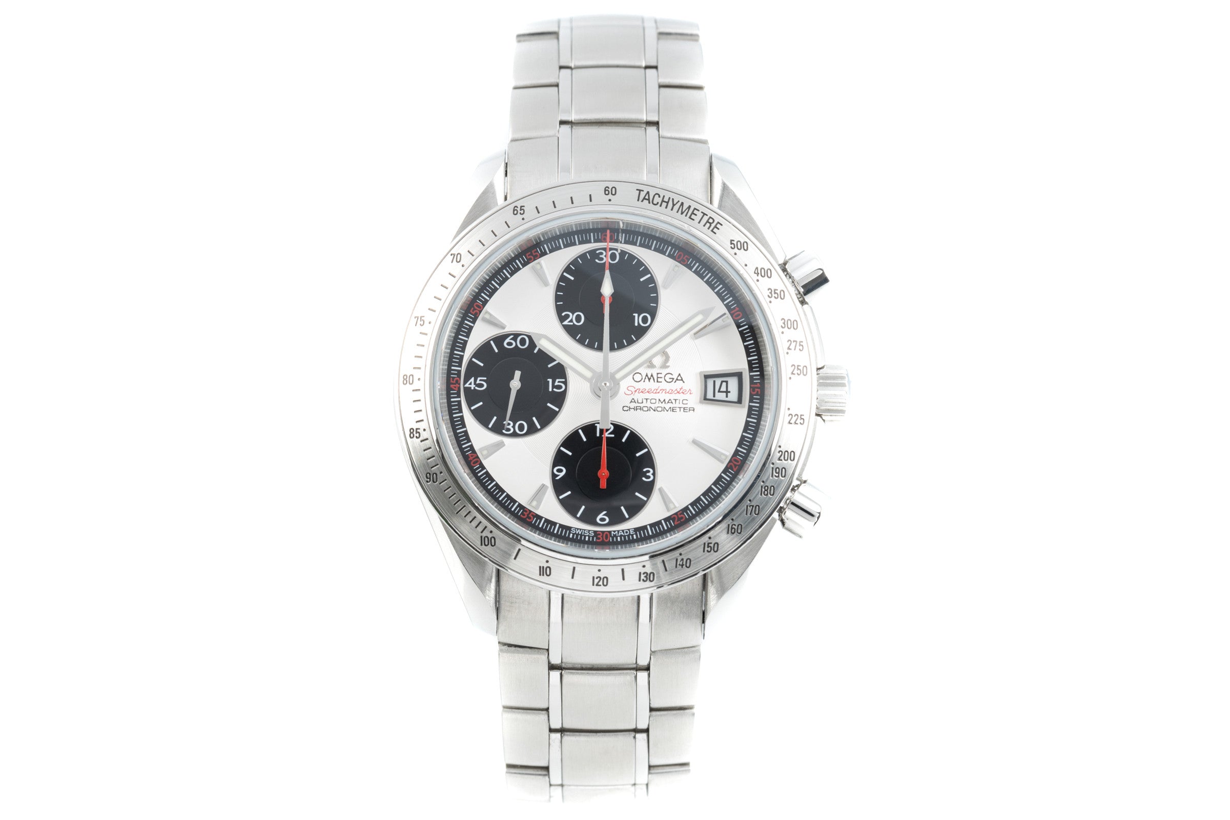 Omega Speedmaster Date chronographe acier automatique montre pour hommes 3211.31.00, 178.0055 LP: 7800EUR  [2111305]