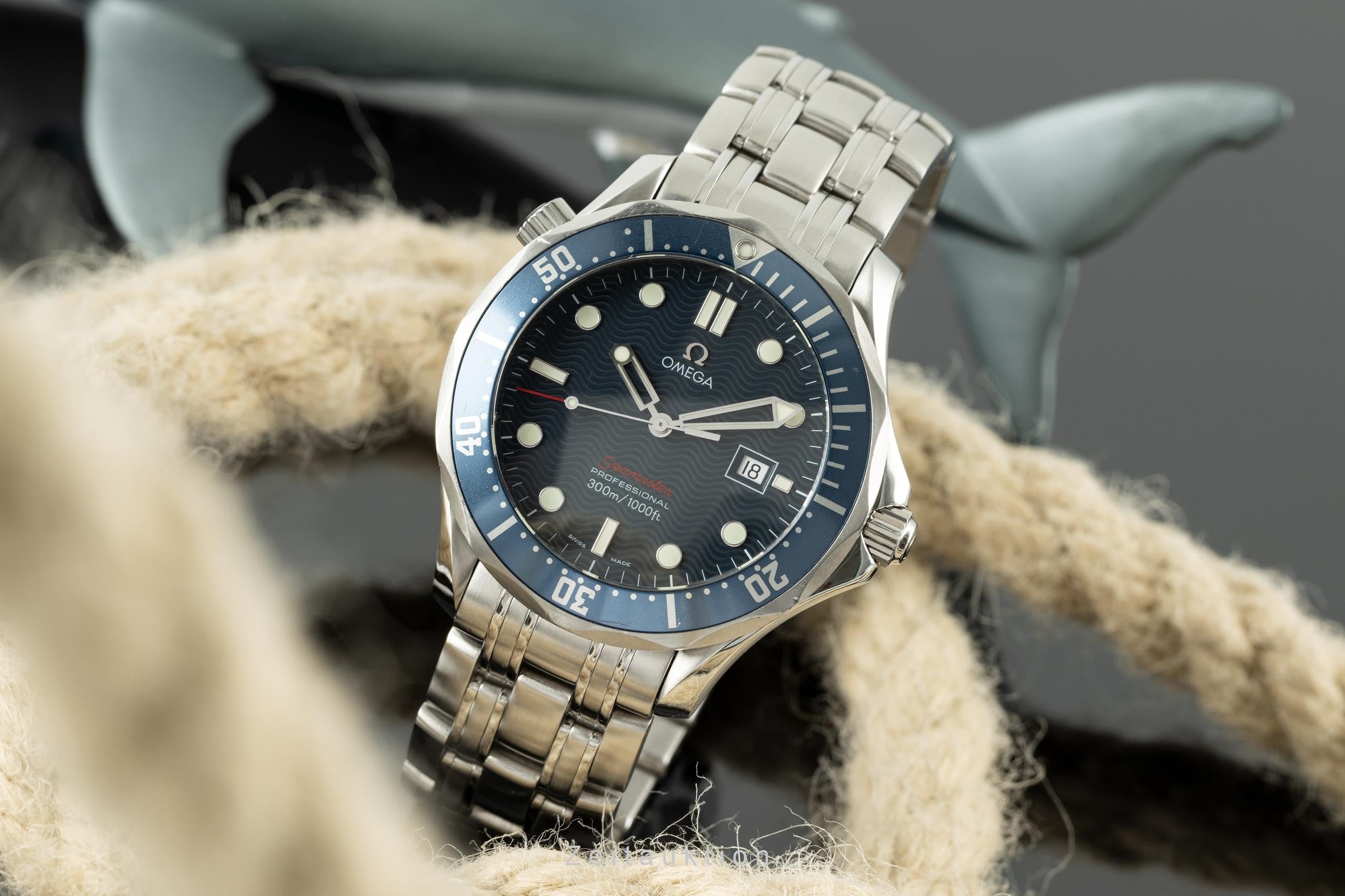 Omega Seamaster acciaio quarzo orologio da uomo 2221.80.00, 196.1504  [2111332]