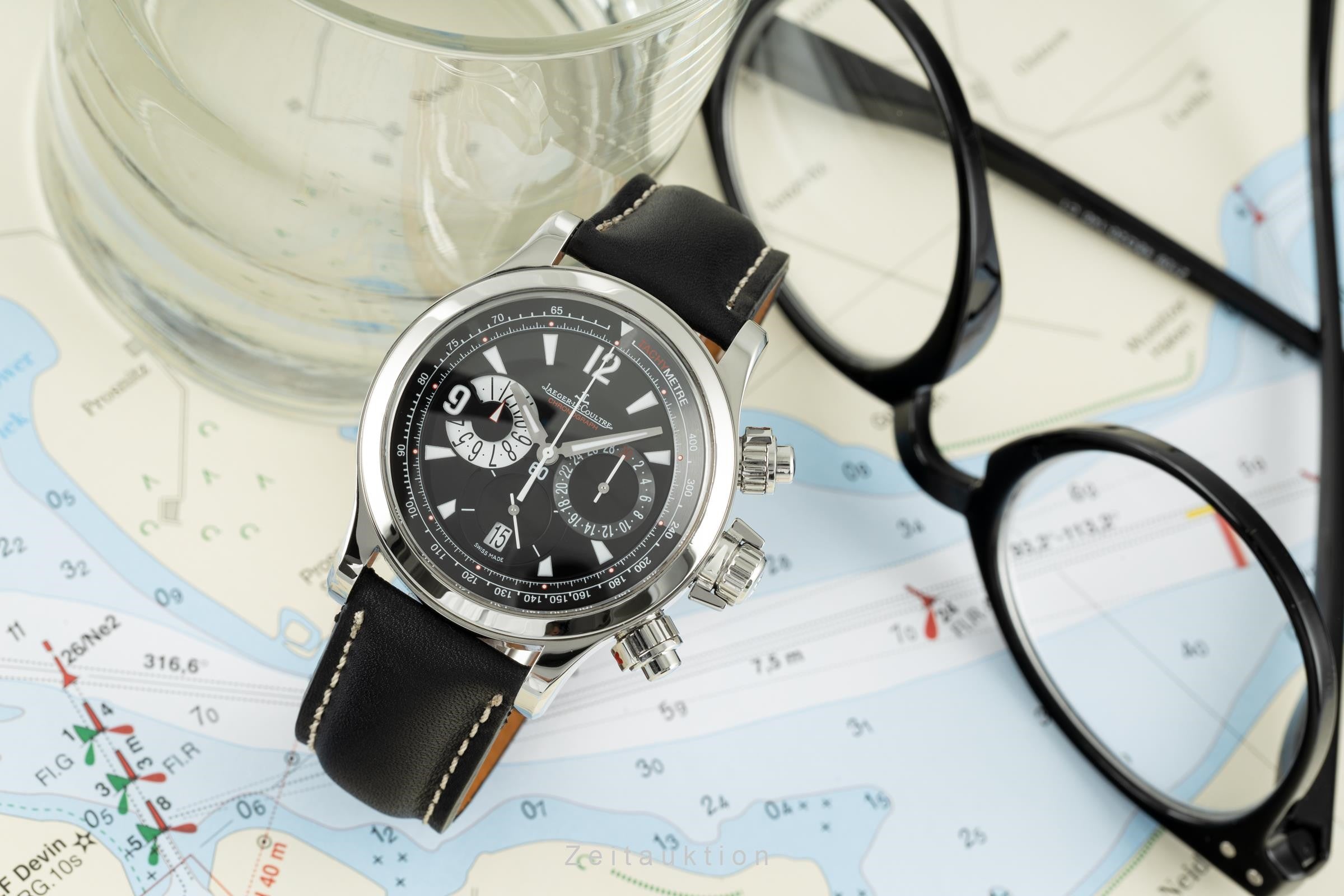 Jaeger LeCoultre Master Compressor chronograph steel automatic men's watch 146.8.25  [2111476]