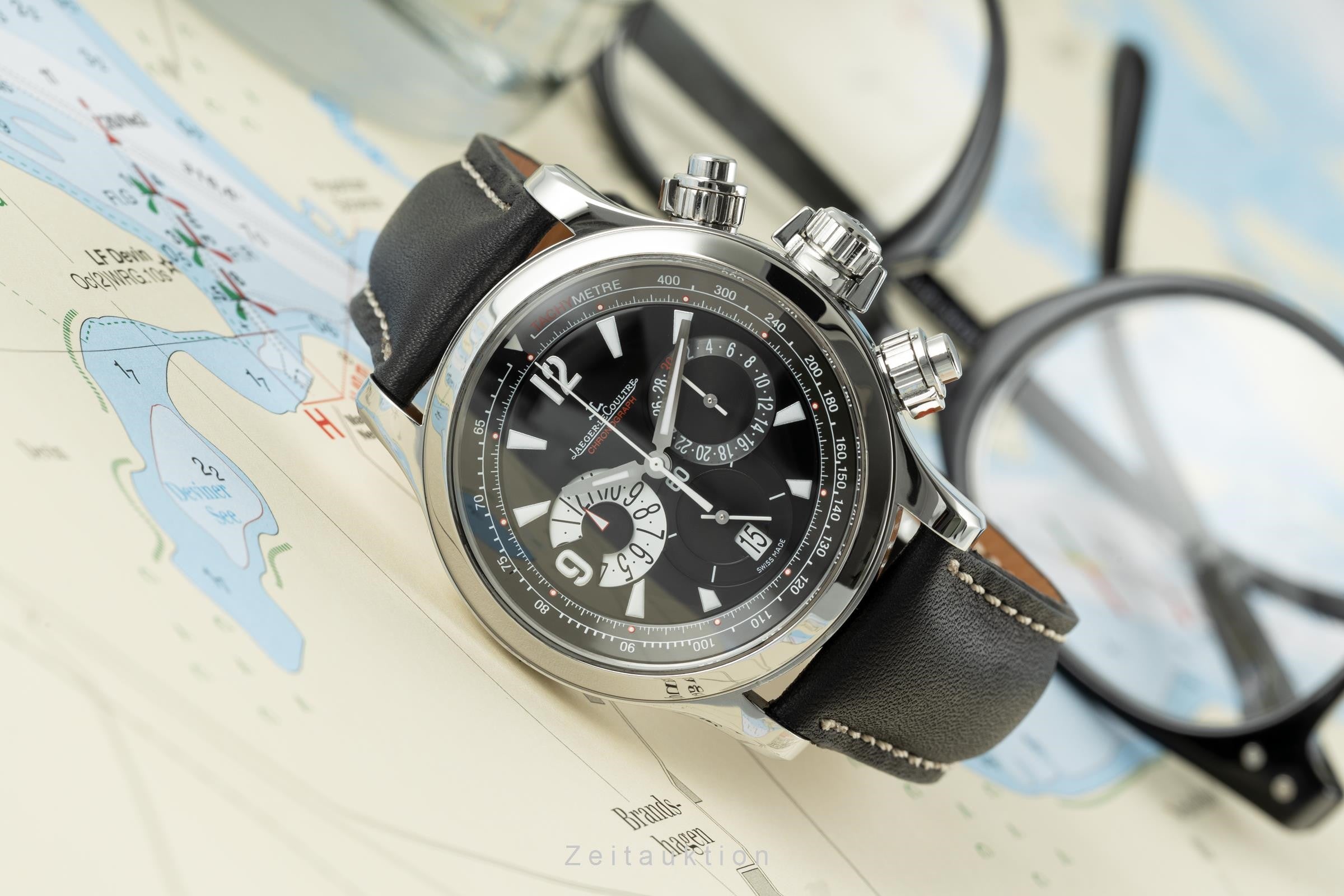 Jaeger LeCoultre Master Compressor chronograph steel automatic men's watch 146.8.25  [2111476]