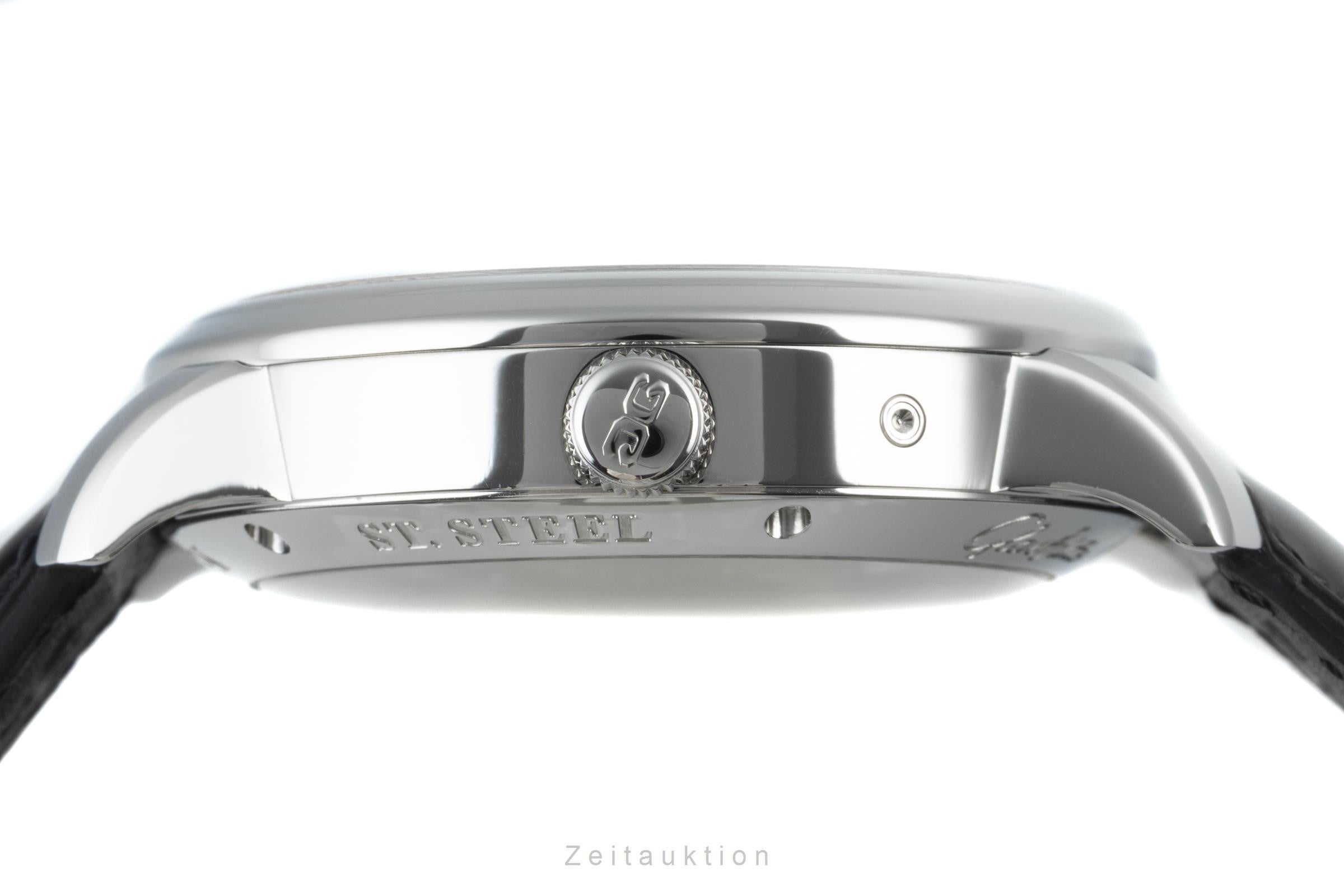 Glashütte Senator acciaio automatismo orologio da uomo 100-04-13-02-04 LP: 10700EUR  [2200259]