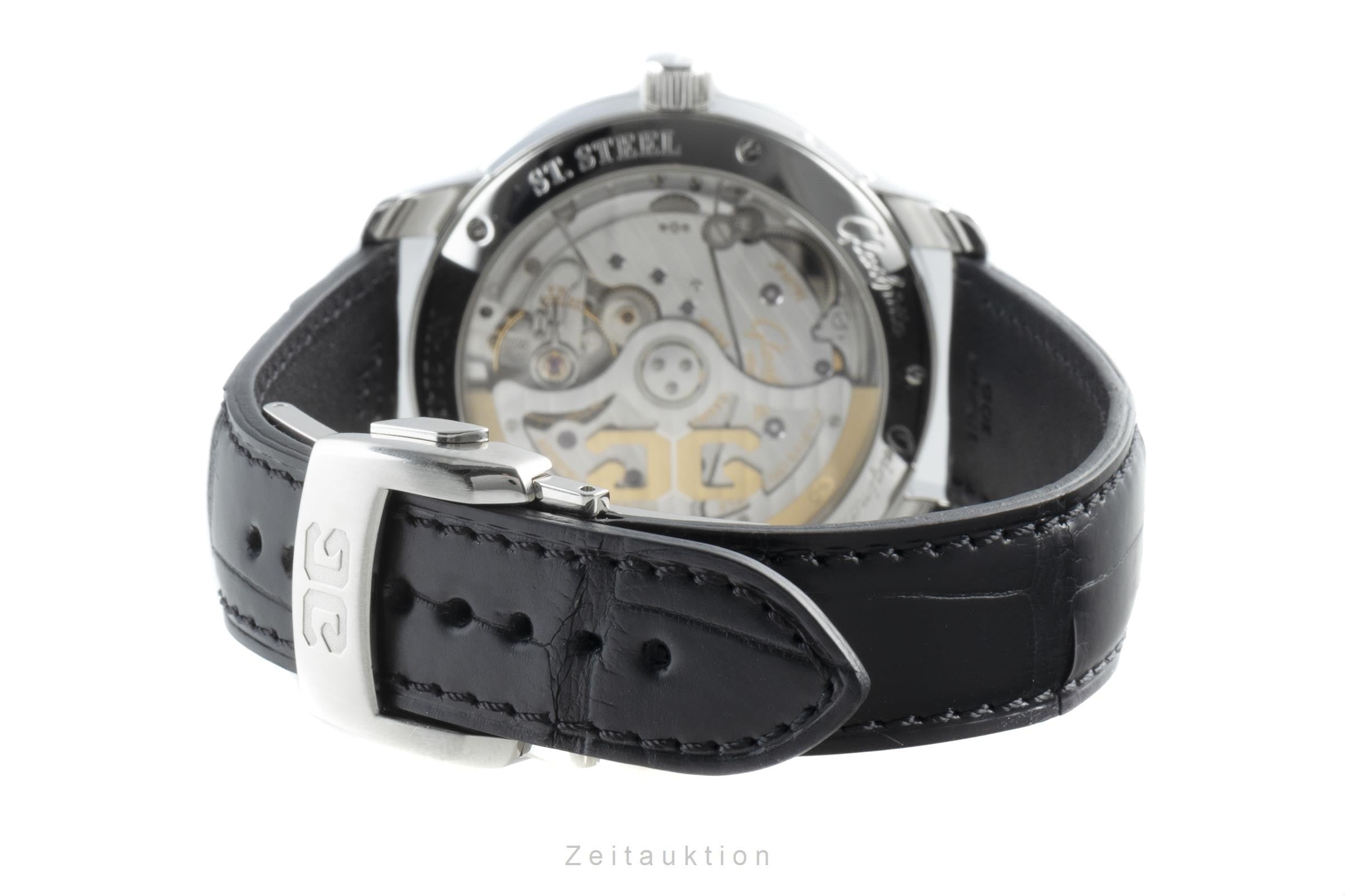 Glashütte Senator acciaio automatismo orologio da uomo 100-04-13-02-04 LP: 10700EUR  [2200259]