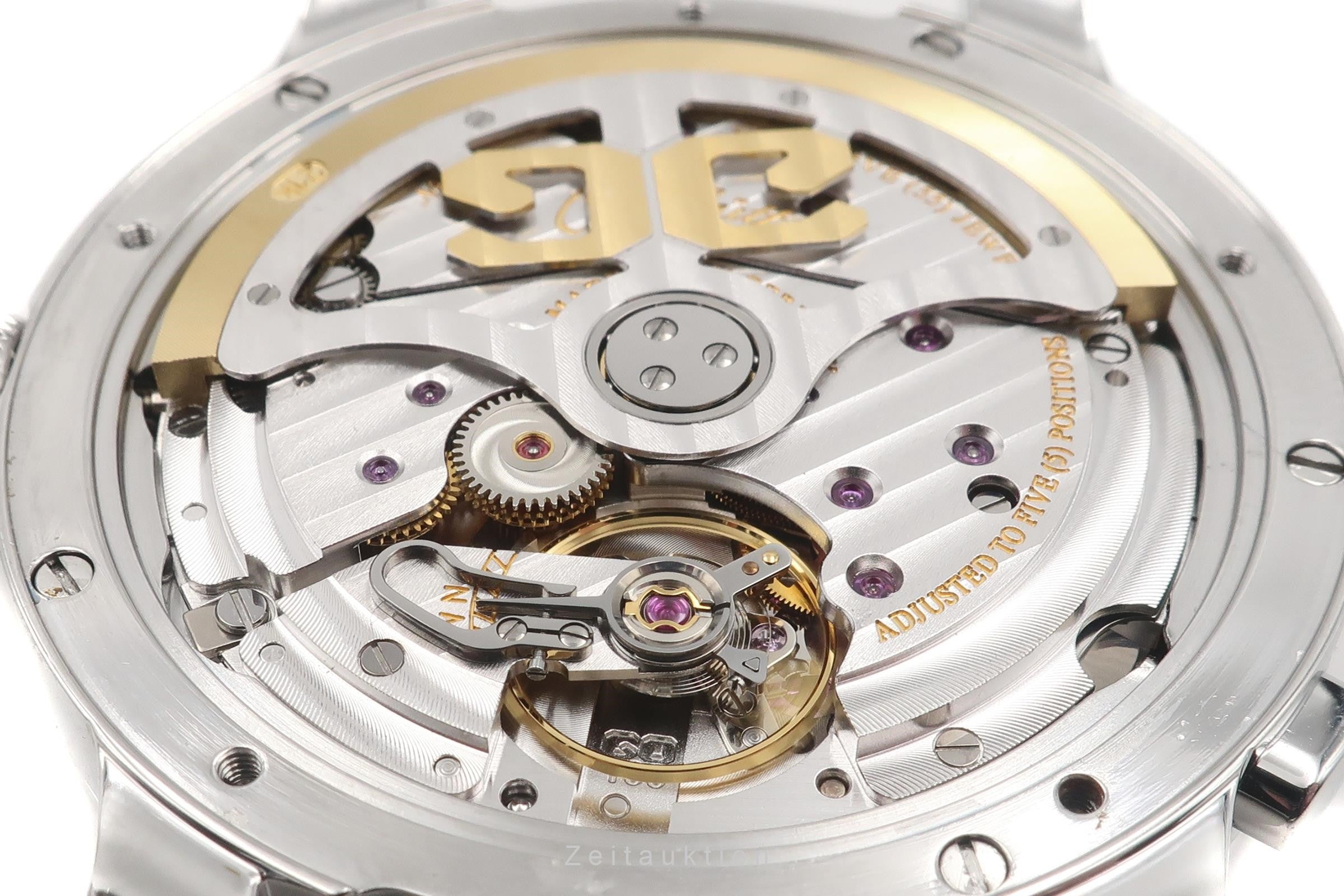 Glashütte Senator acciaio automatismo orologio da uomo 100-04-13-02-04 LP: 10700EUR  [2200259]