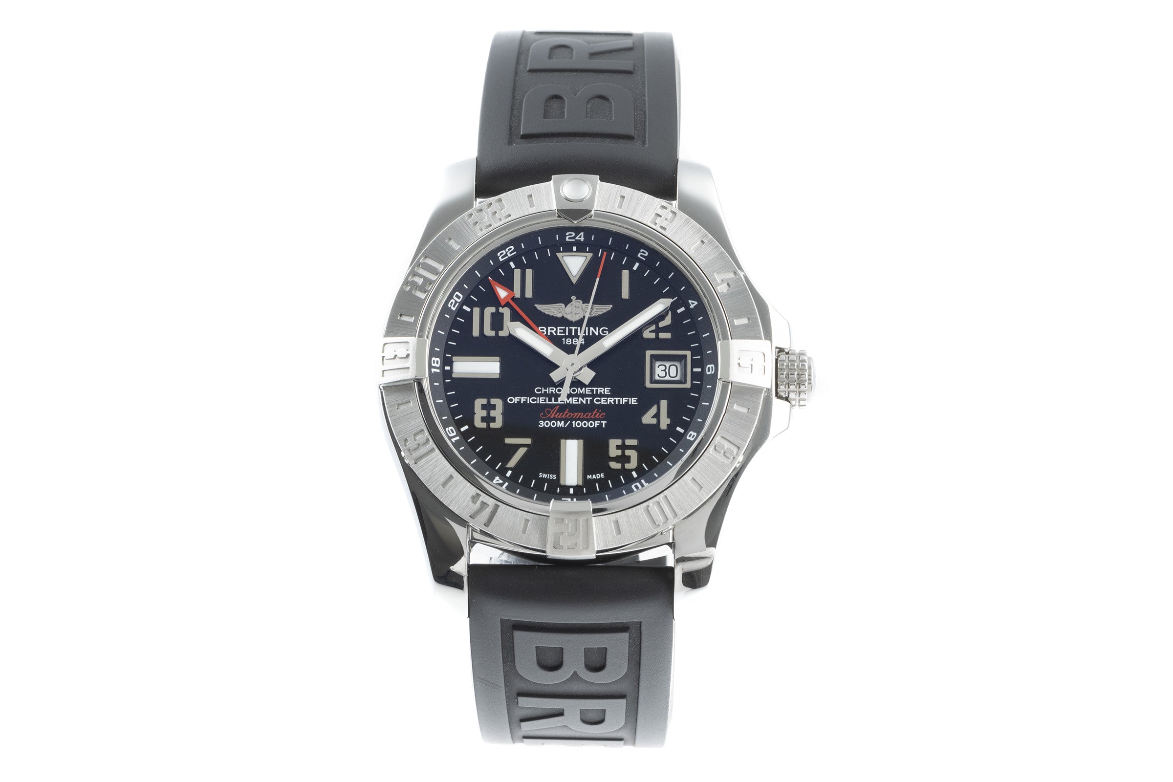 Breitling Avenger II GMT acier automatique montre pour hommes A32390 LP: 3950EUR  [2200290]