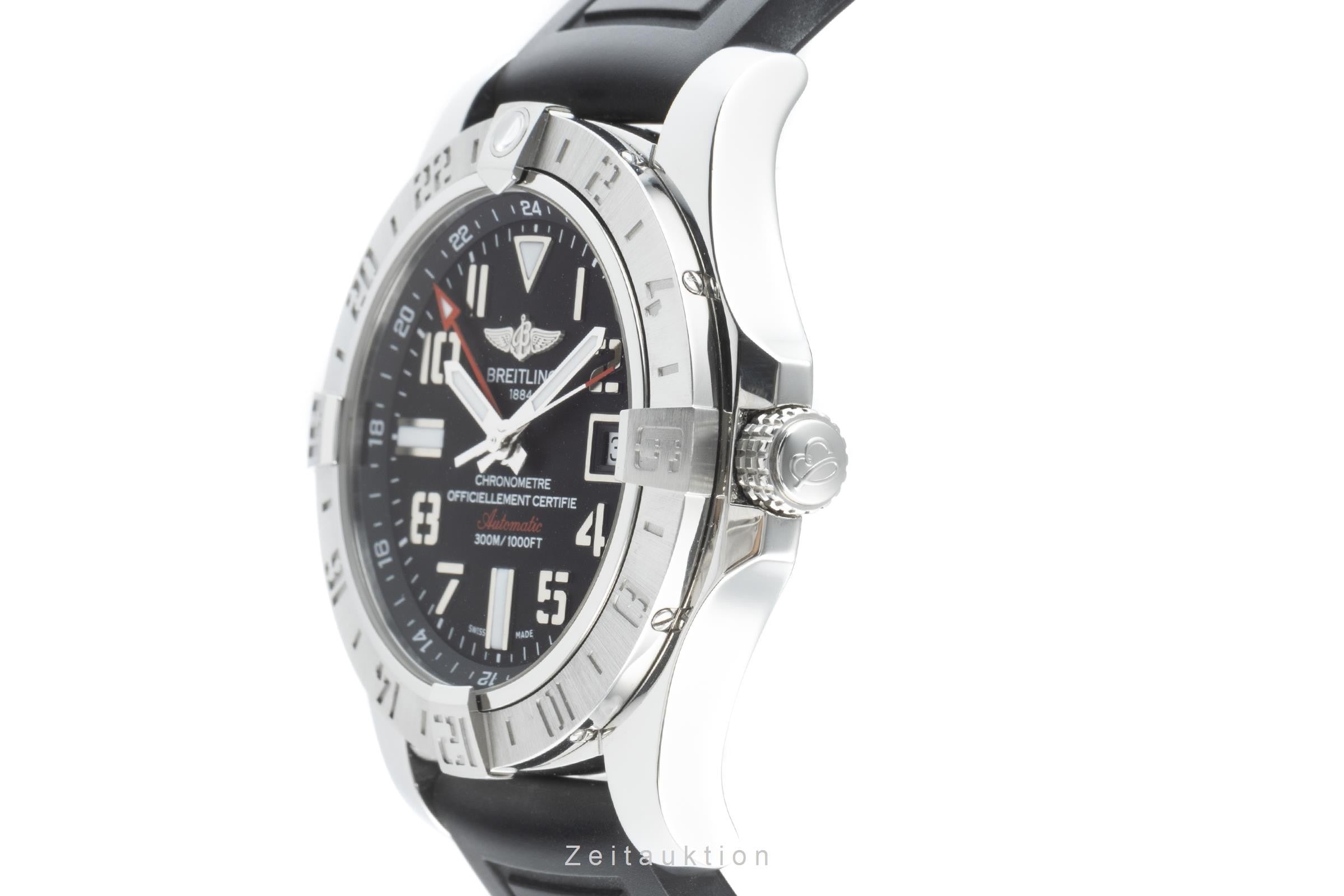 Breitling Avenger II GMT acier automatique montre pour hommes A32390 LP: 3950EUR  [2200290]