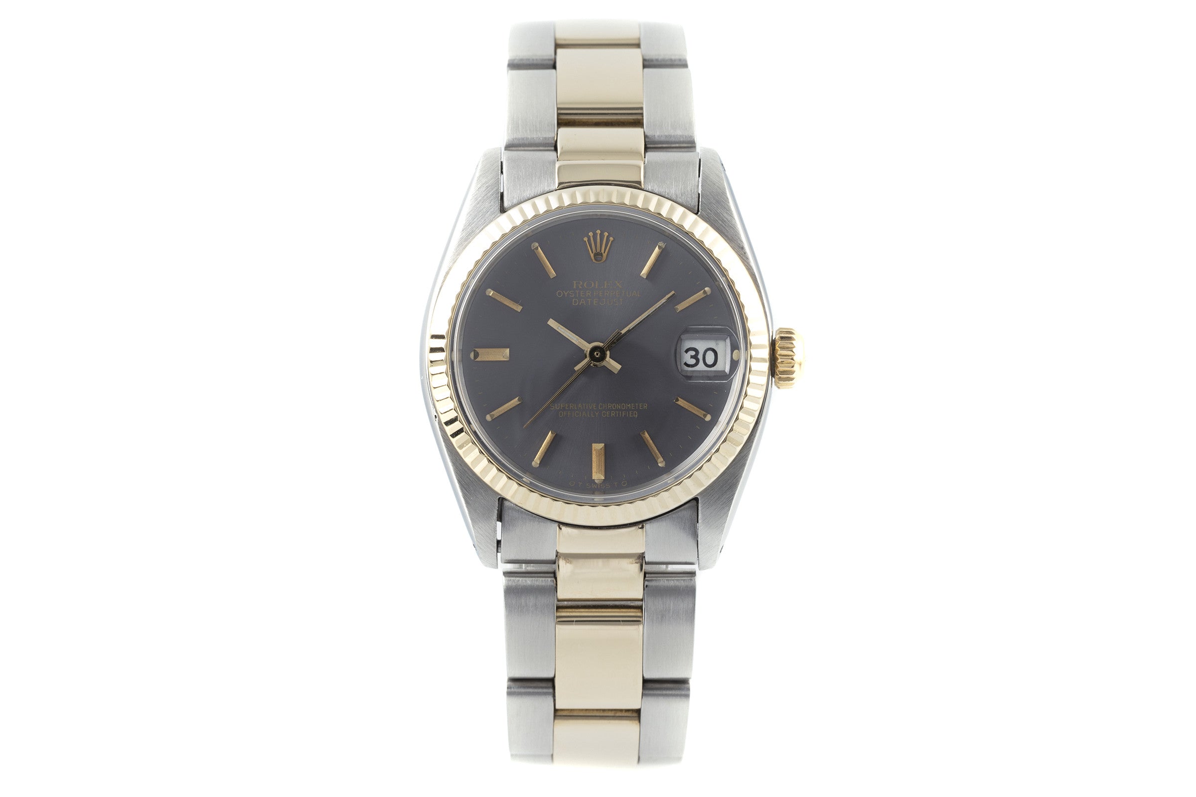 Rolex Datejust acero / oro automático reloj para damas  6824 Vintage  [2200301]