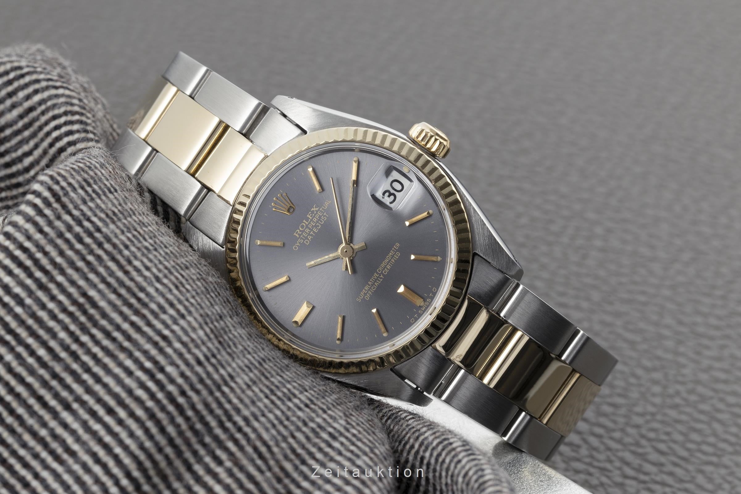 Rolex Datejust acero / oro automático reloj para damas  6824 Vintage  [2200301]