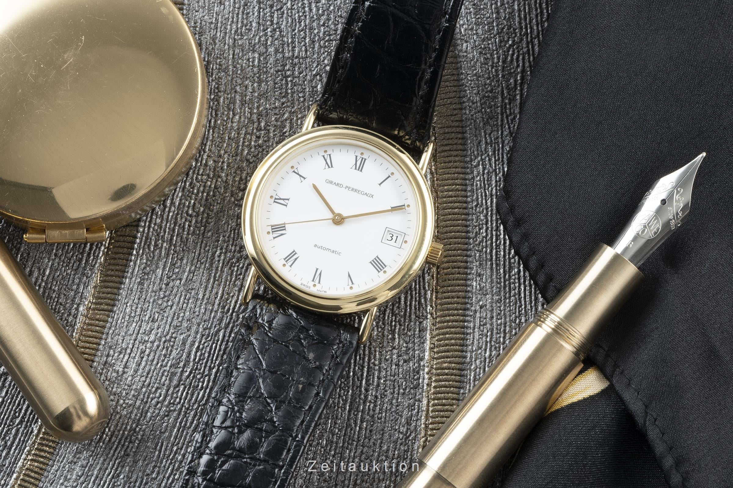 Girard Perregaux oro 18 ct automatismo orologio da uomo 47990-51-74C  [2200308]